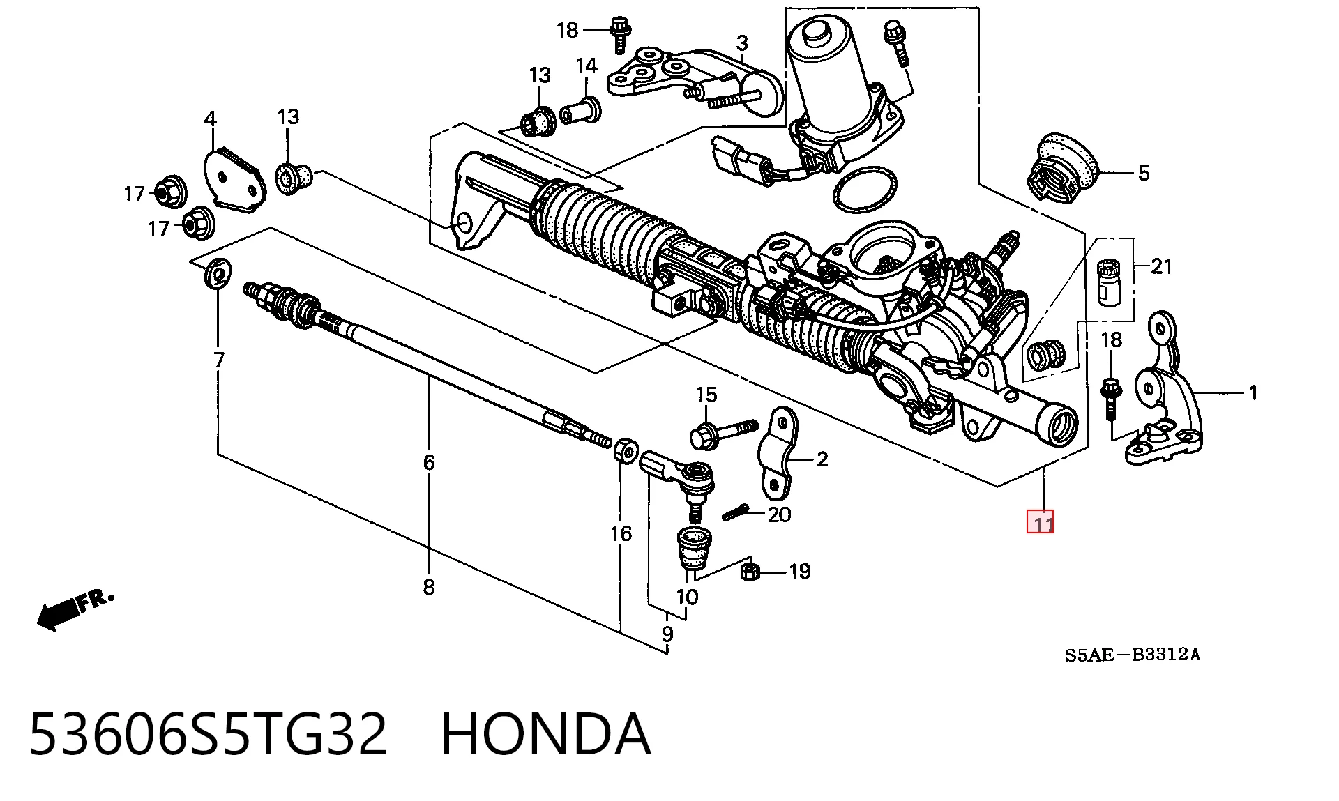 53606S5TG32 Honda