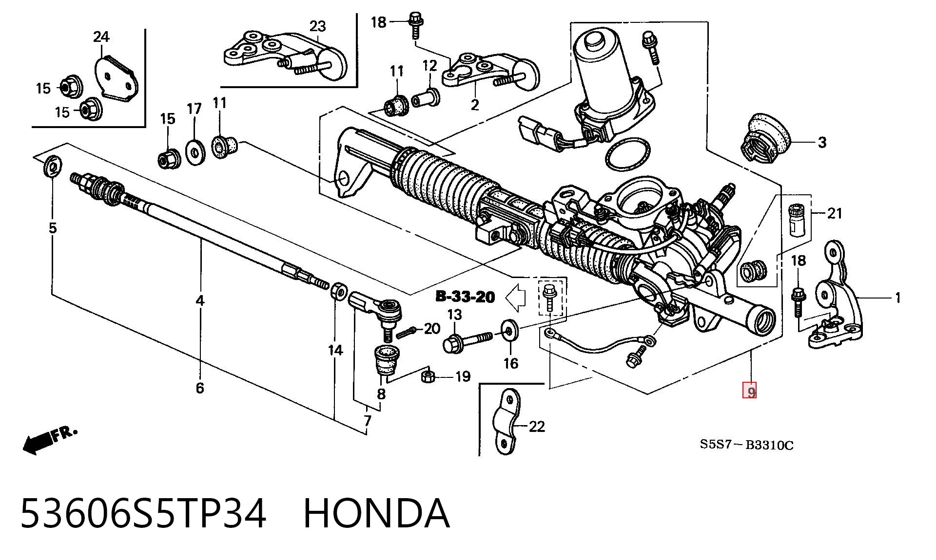 53606S5TP34 Honda