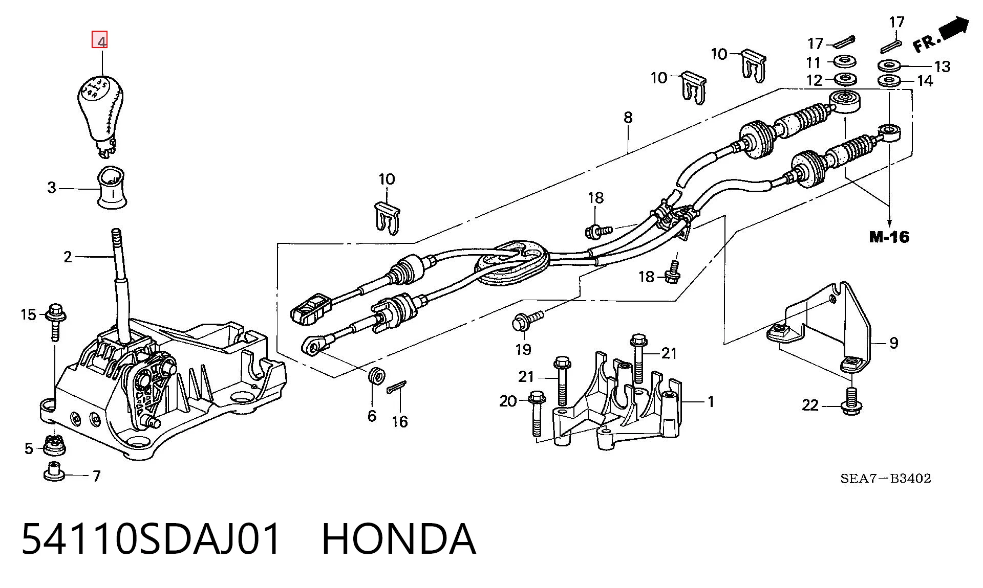 54110SDAJ01 Honda