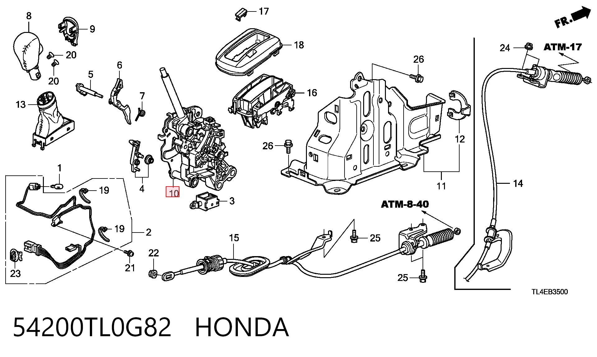 54200TL0G82 Honda
