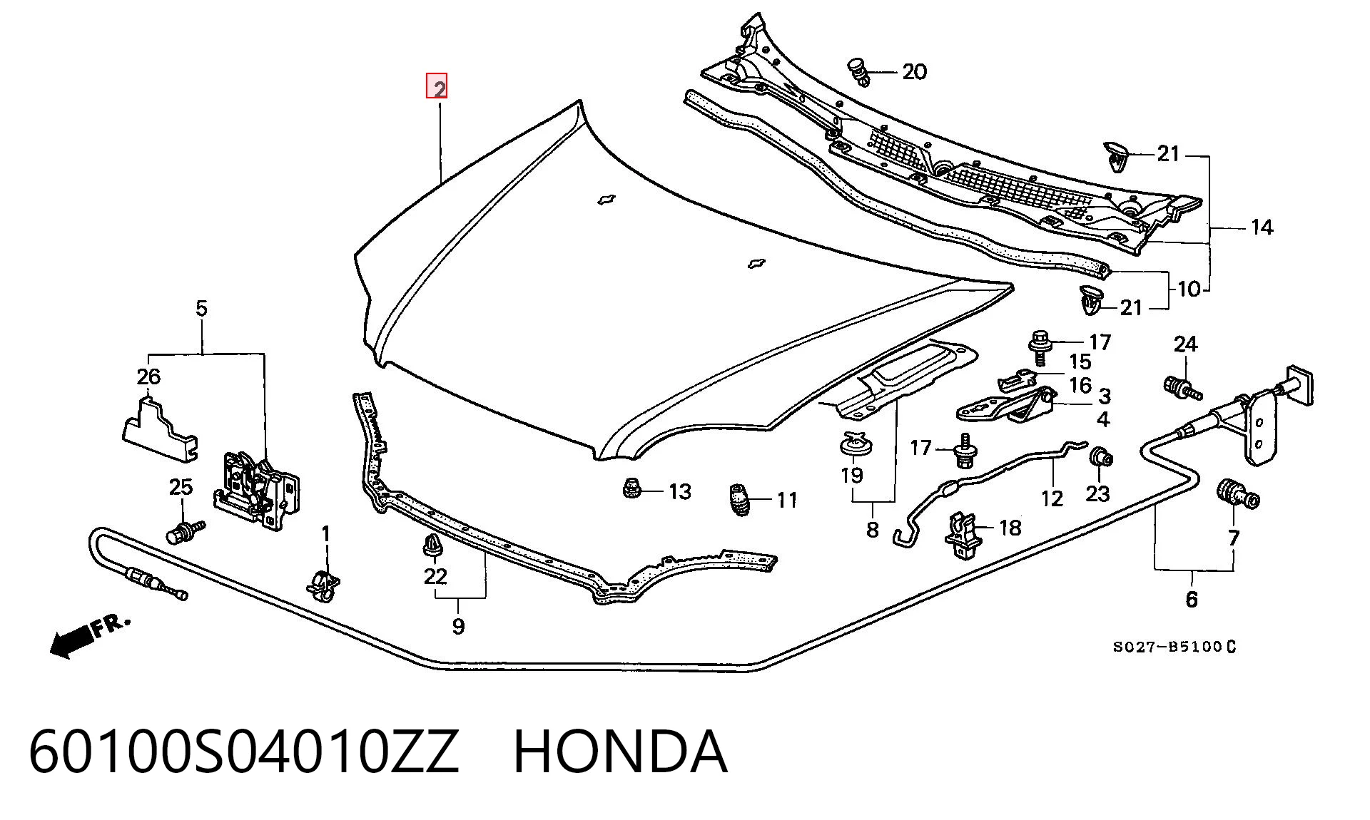 Capota Honda Civic preço, a partir de 193,02 USD