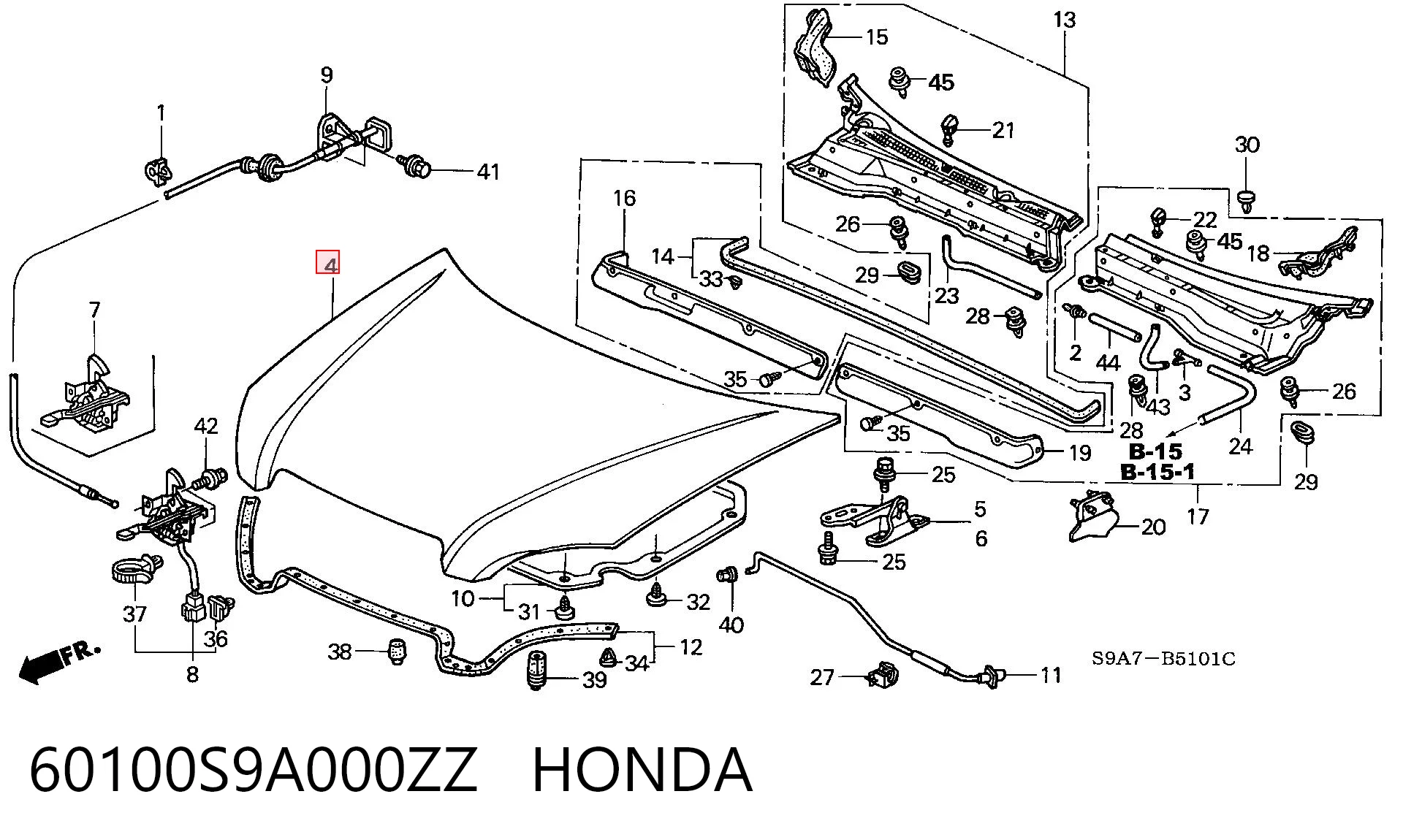 Capota Honda CR-V II RD