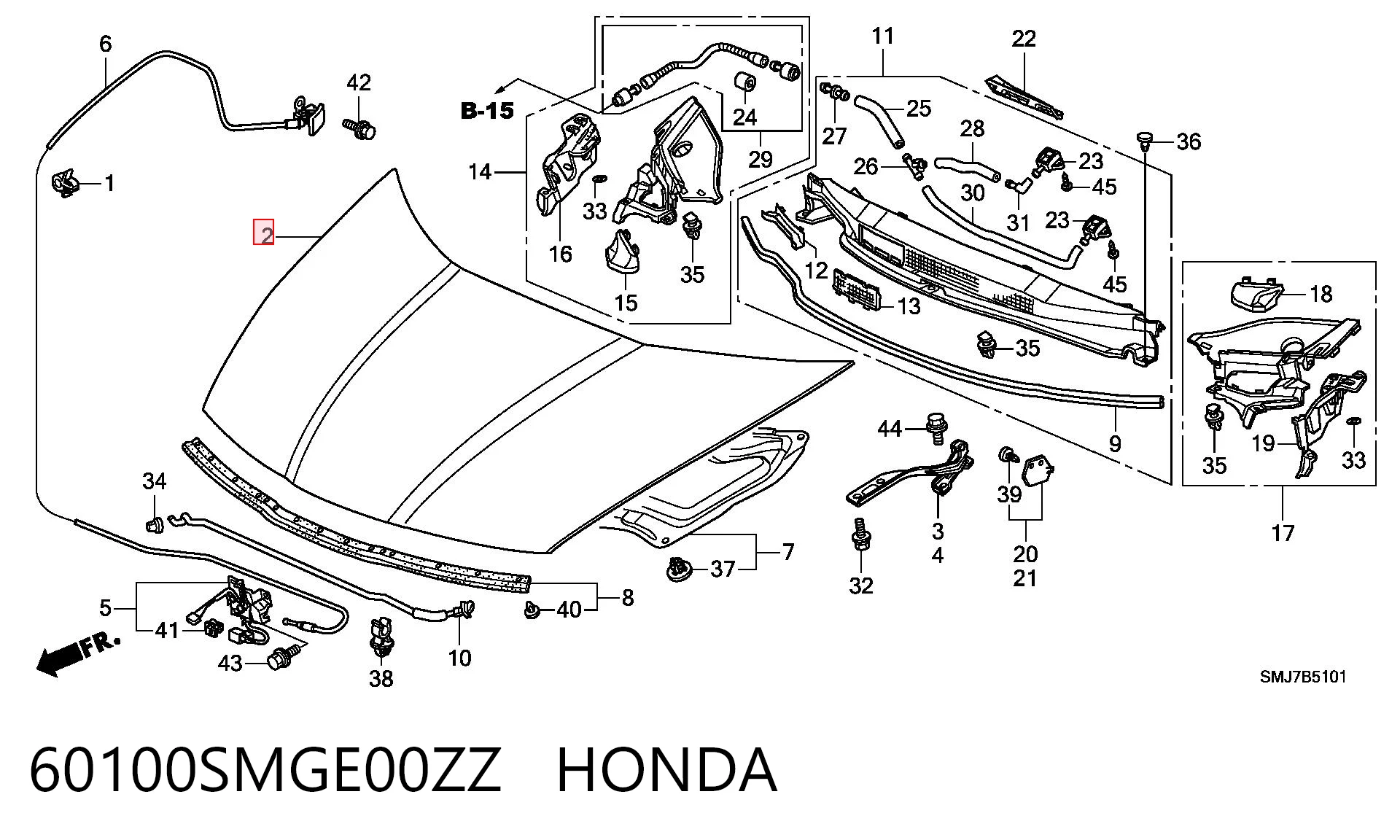 60100SMGE00ZZ Honda