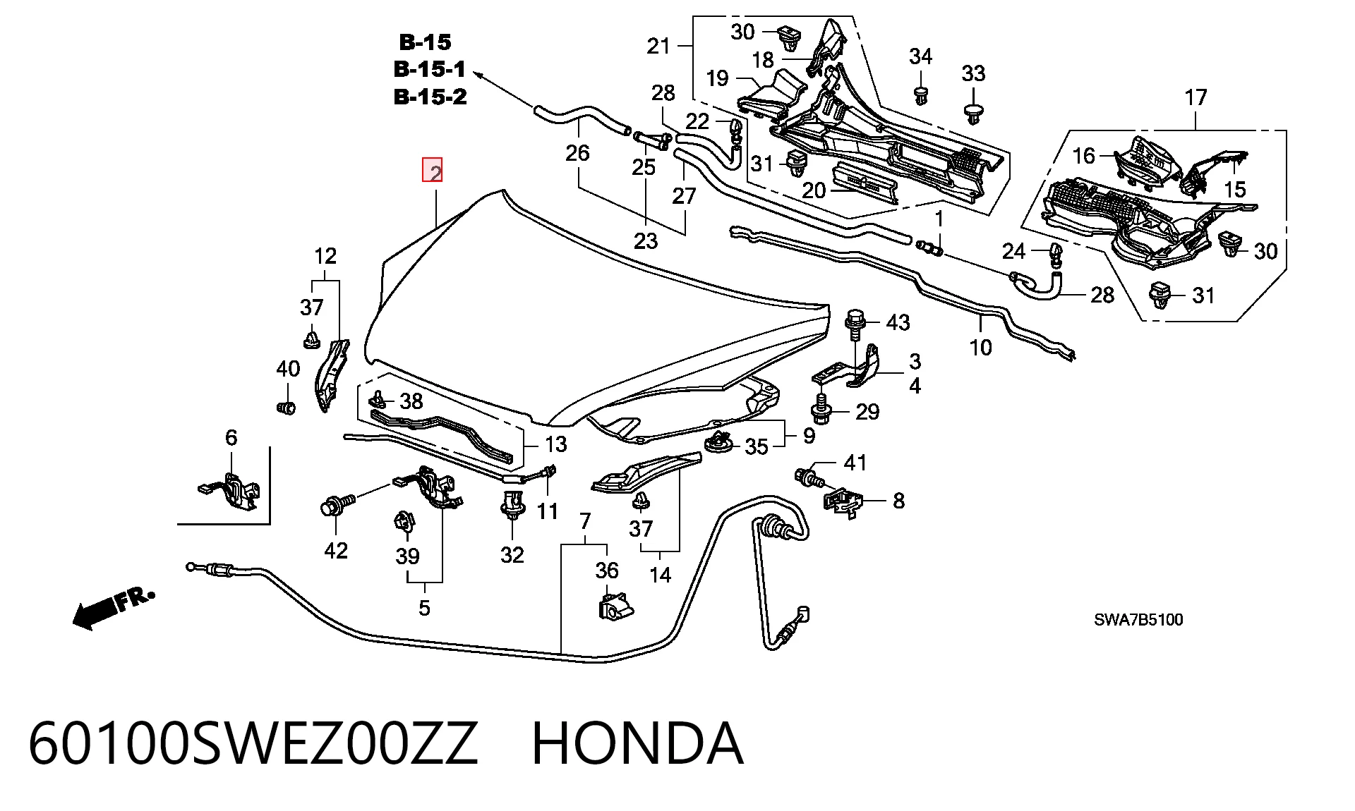 Capota Honda CR-V preço, a partir de 179,00 USD