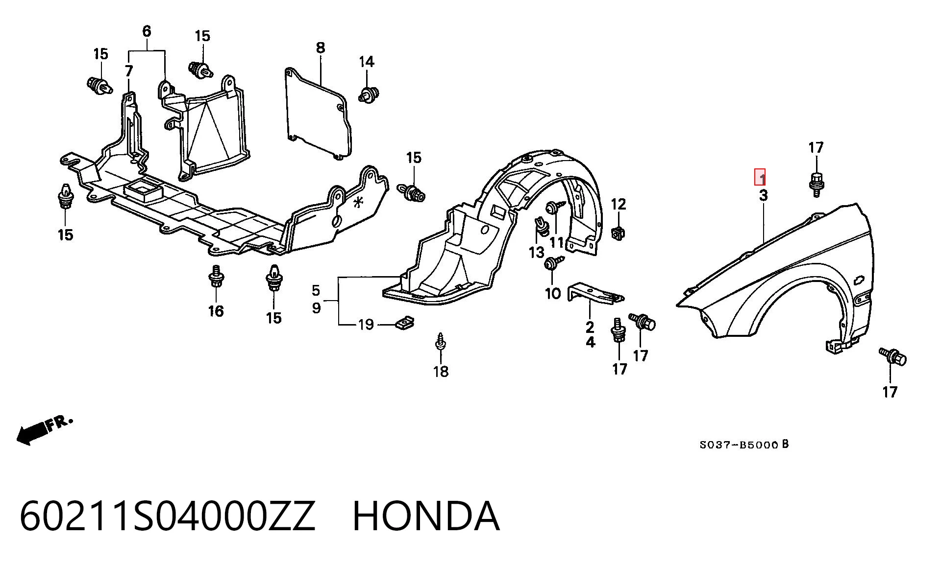 Compre Pára-lama dianteiro direito Honda Civic 6
