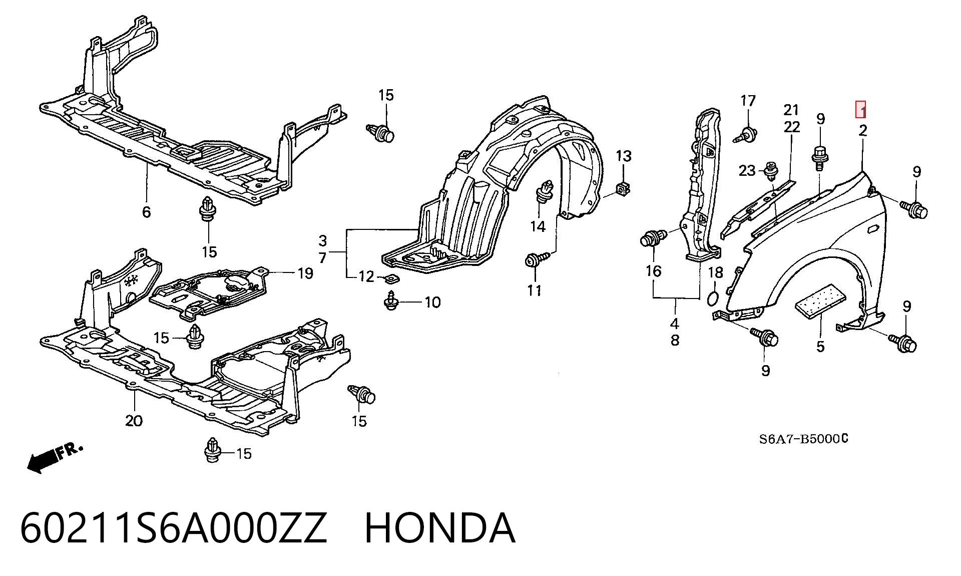 60211S6A000ZZ Honda