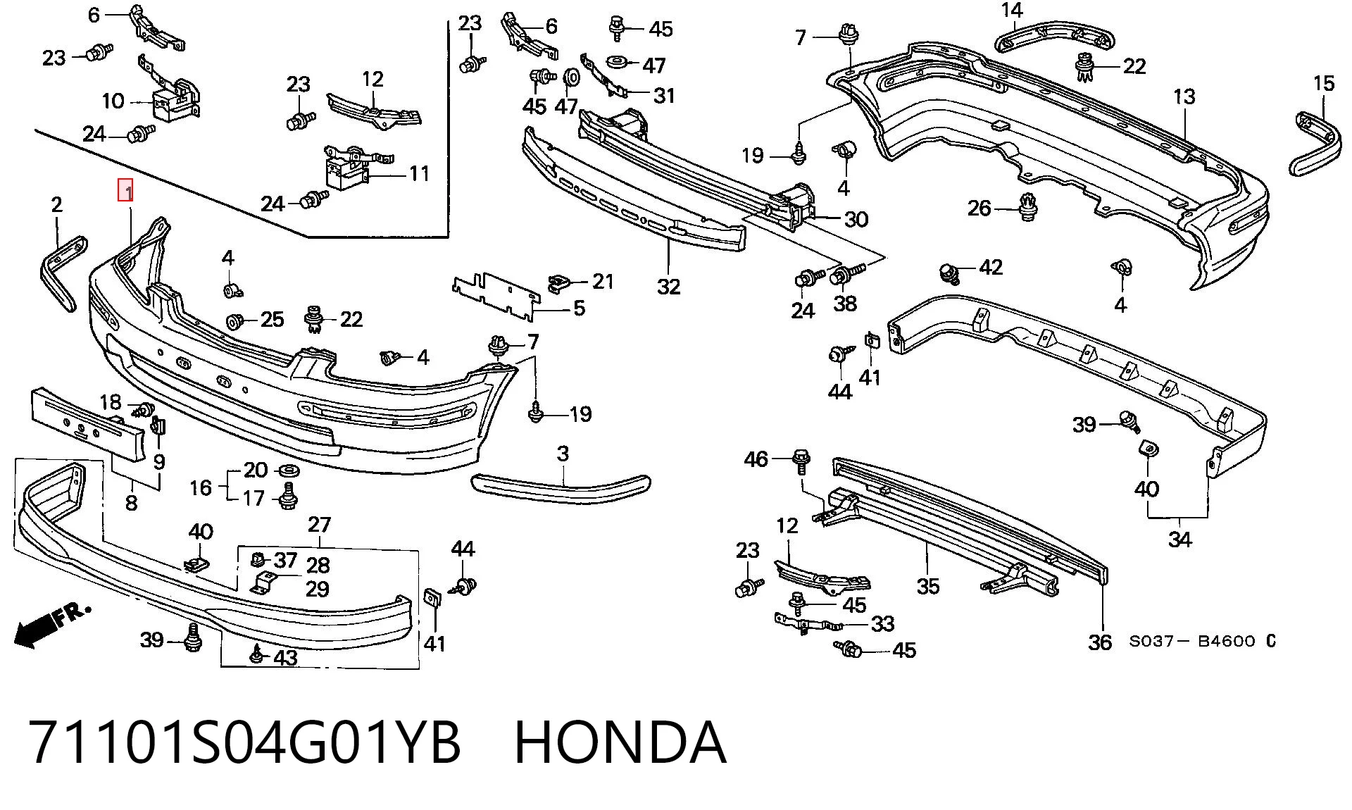 71101S04G01YB Honda