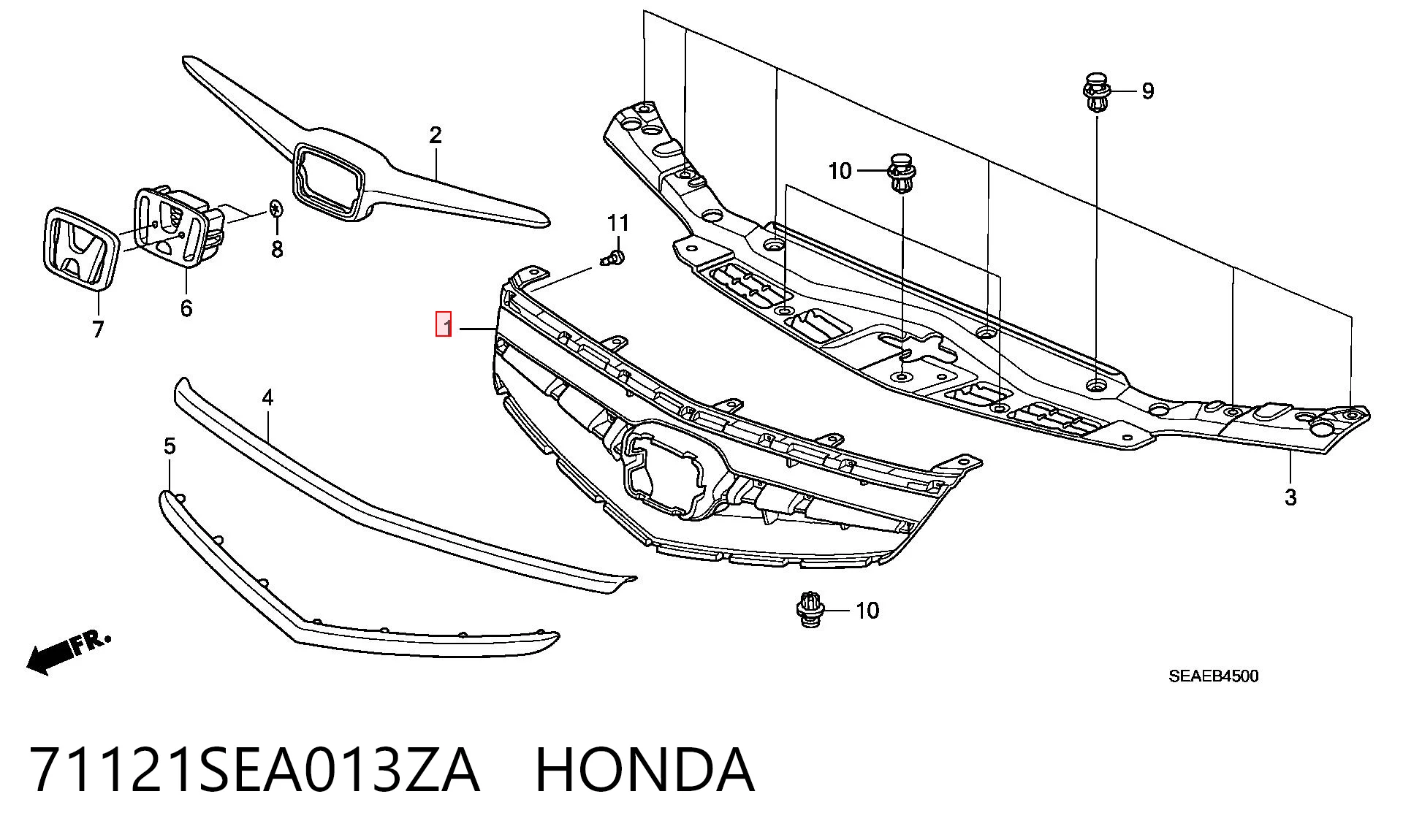 71121SEA013ZA Honda