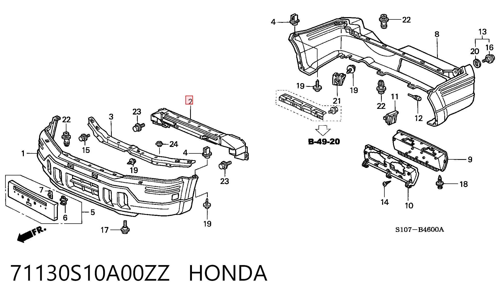 71130S10A00ZZ Honda