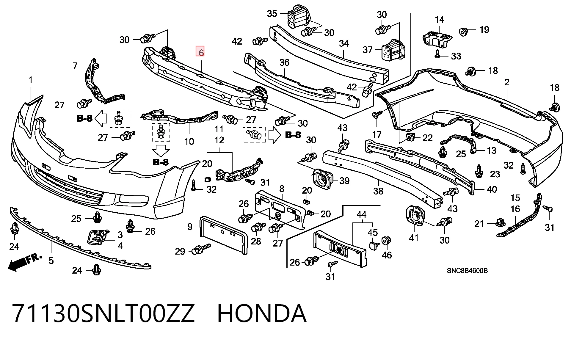71130SNLT00ZZ Honda
