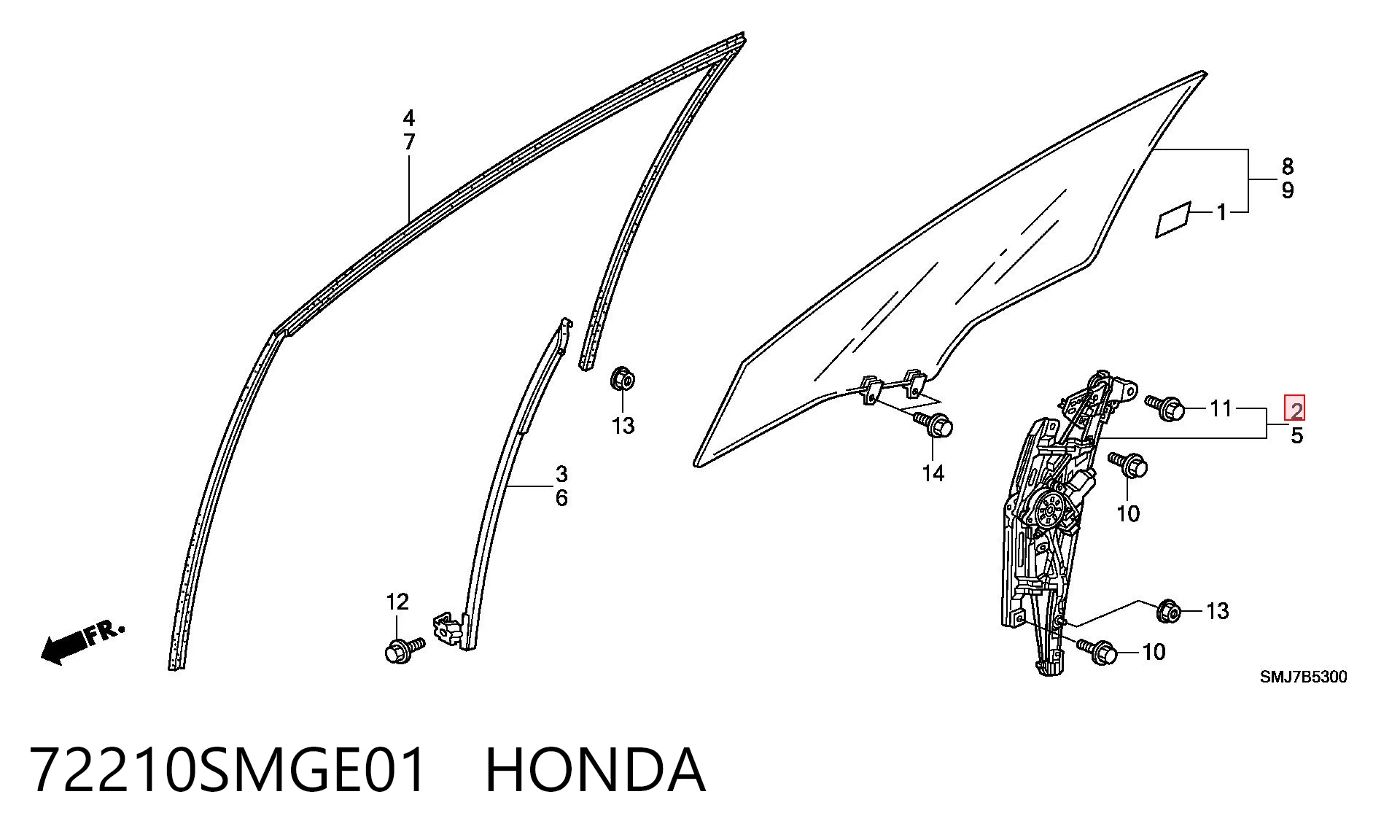 para Honda Civic VII (EU, EP, EV)