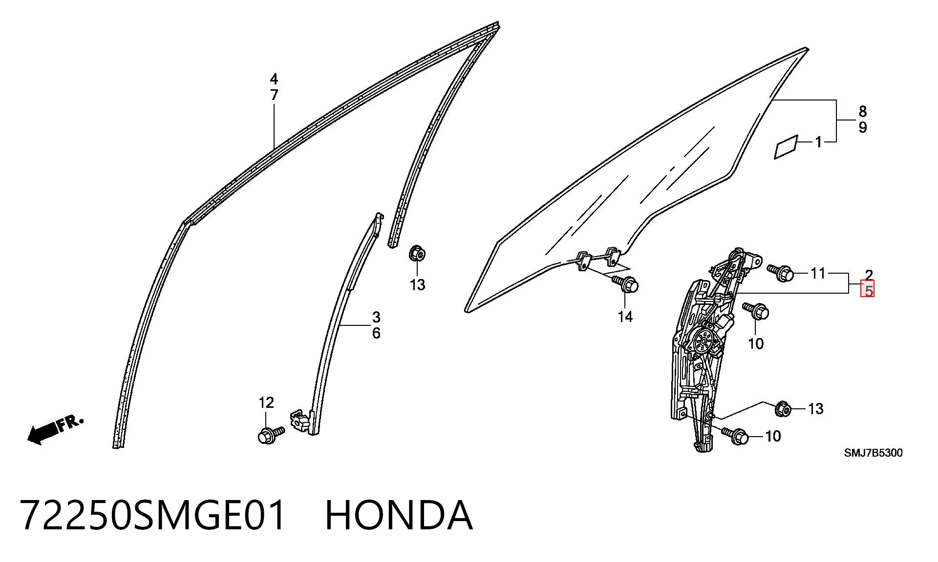 72250SMGE01 Honda