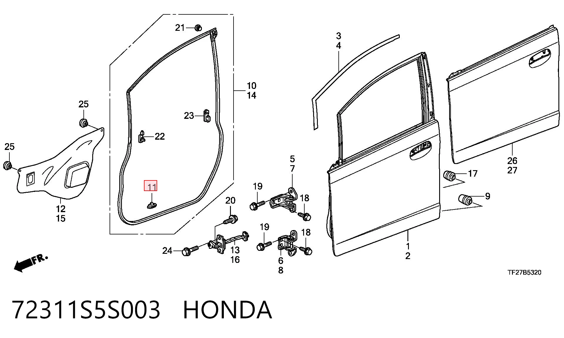 72311S5S003 Honda
