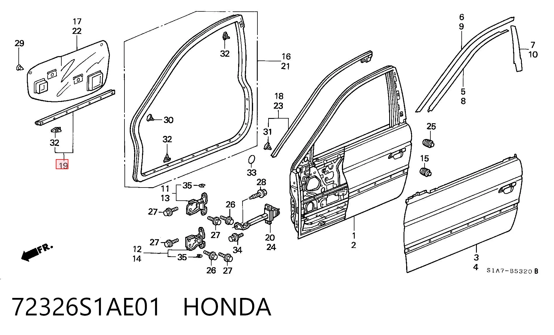 72326S1AE01 Honda