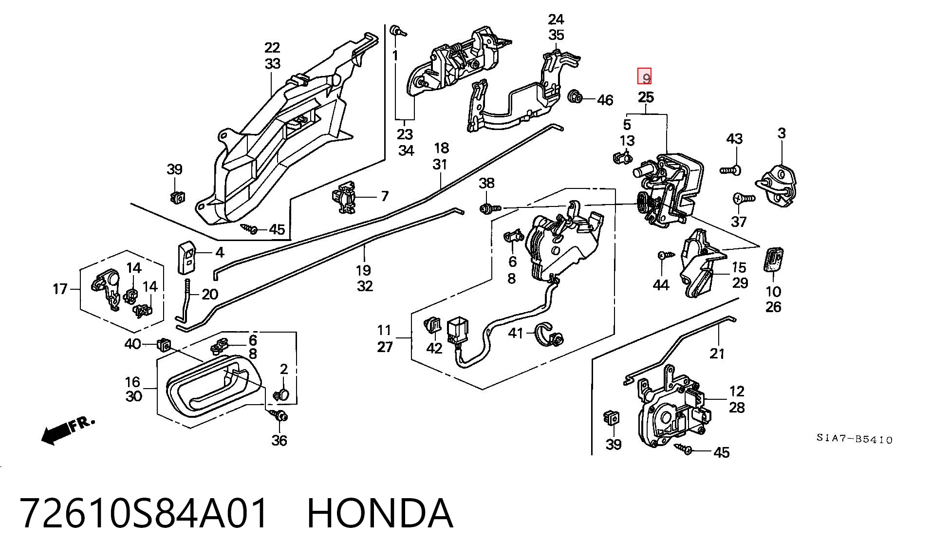 72610S84A01 Honda