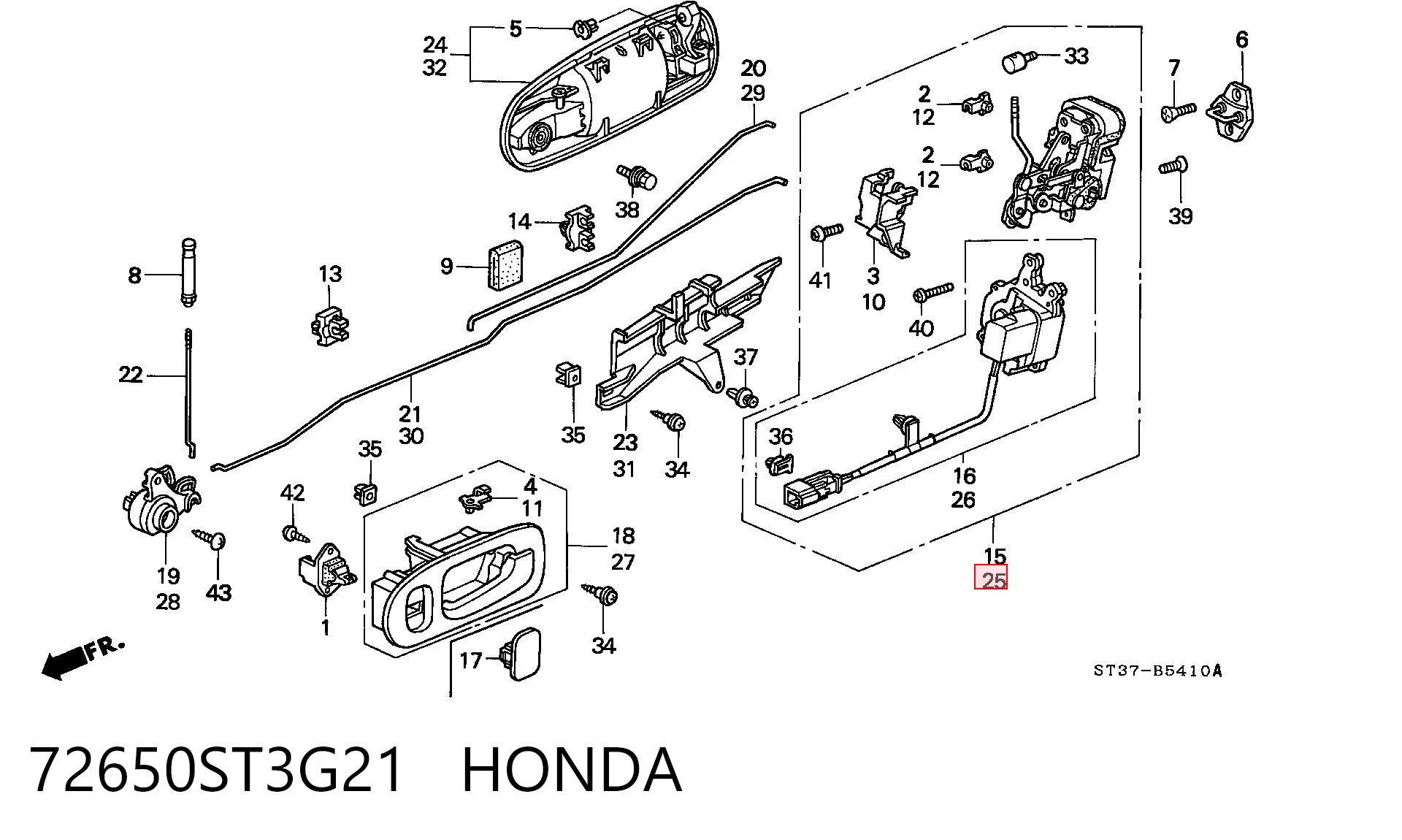 72650ST3G21 Honda