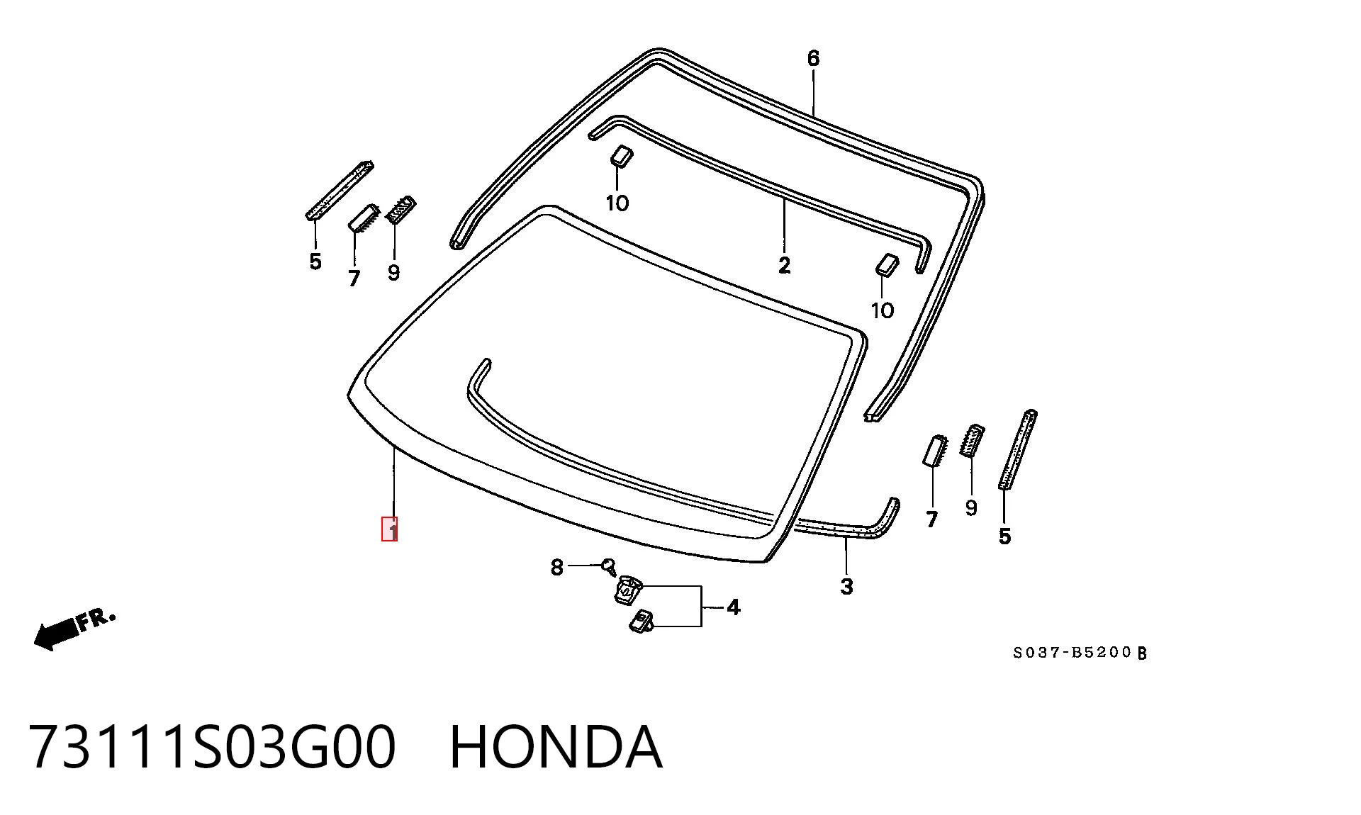 73111S03G00 Honda