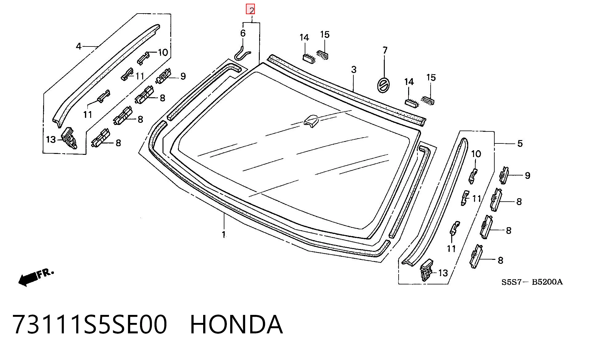 Pára-brisas Honda Civic VII EU, EP, EV ao melhor preço