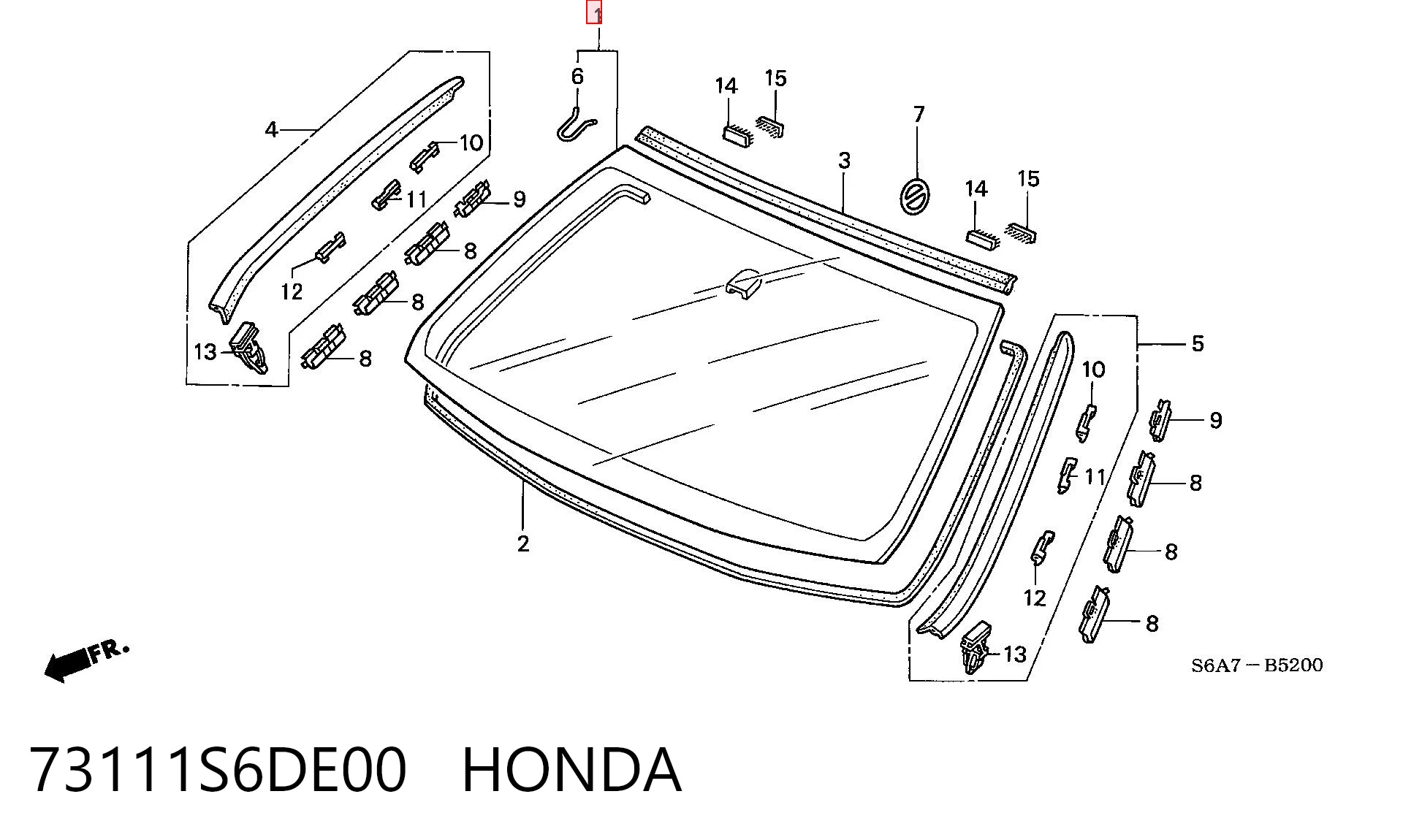 Pára-brisas Honda Civic VII EU, EP, EV ao melhor preço