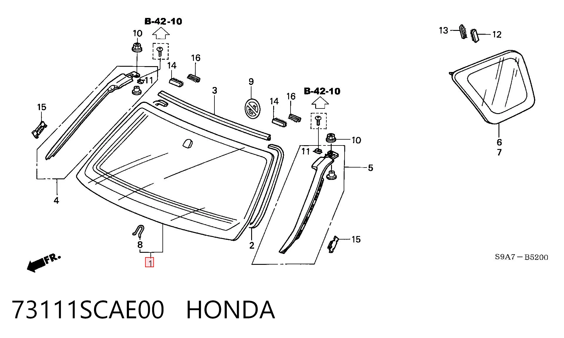 Pára-brisas Honda CR-V  RD ao melhor preço