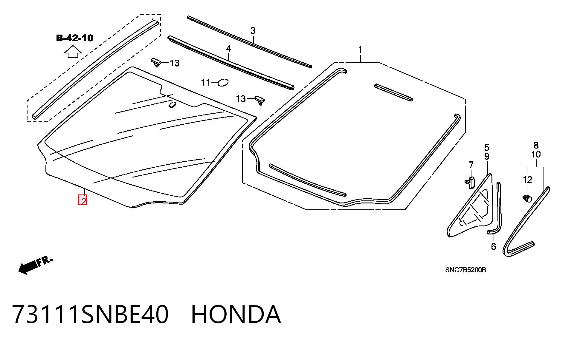 Pára-brisas Honda Civic VIII FD, FA ao melhor preço