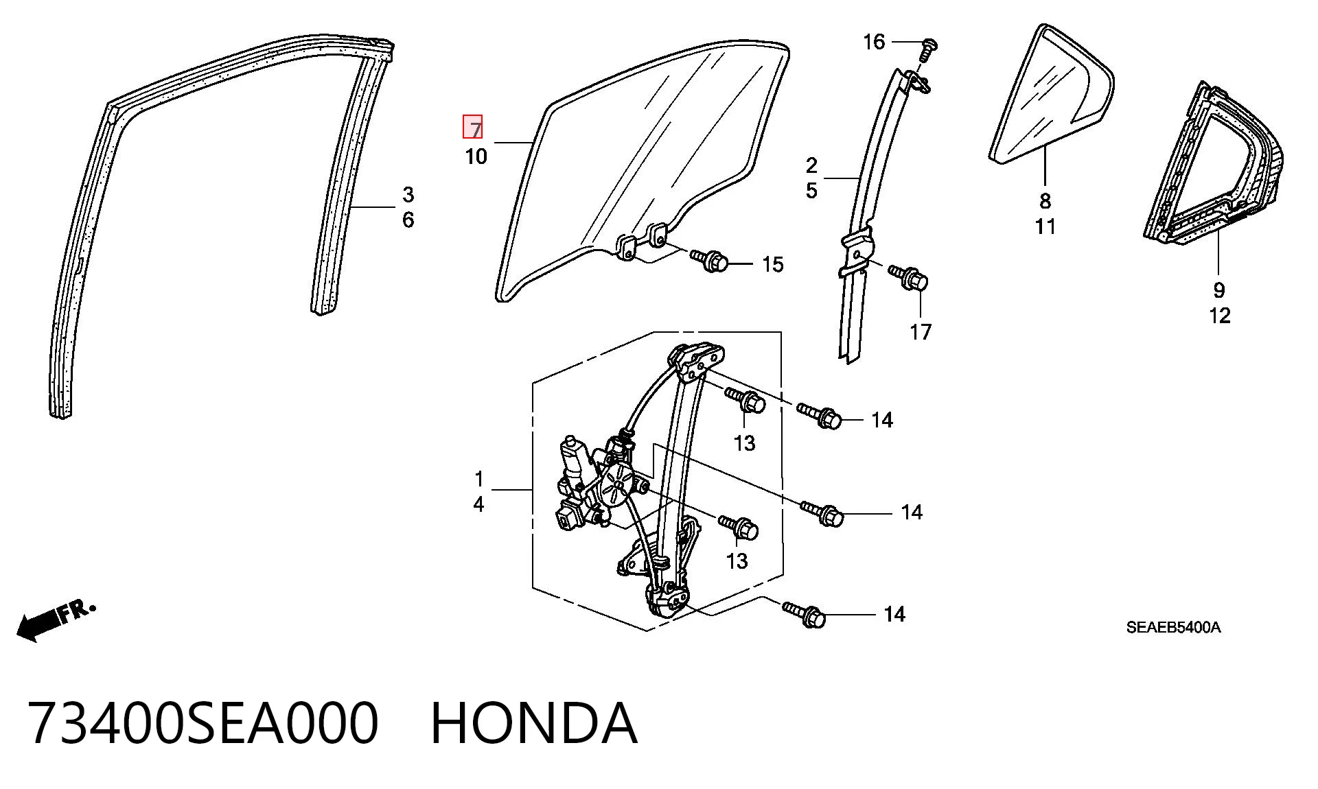 73400SEA000 Honda