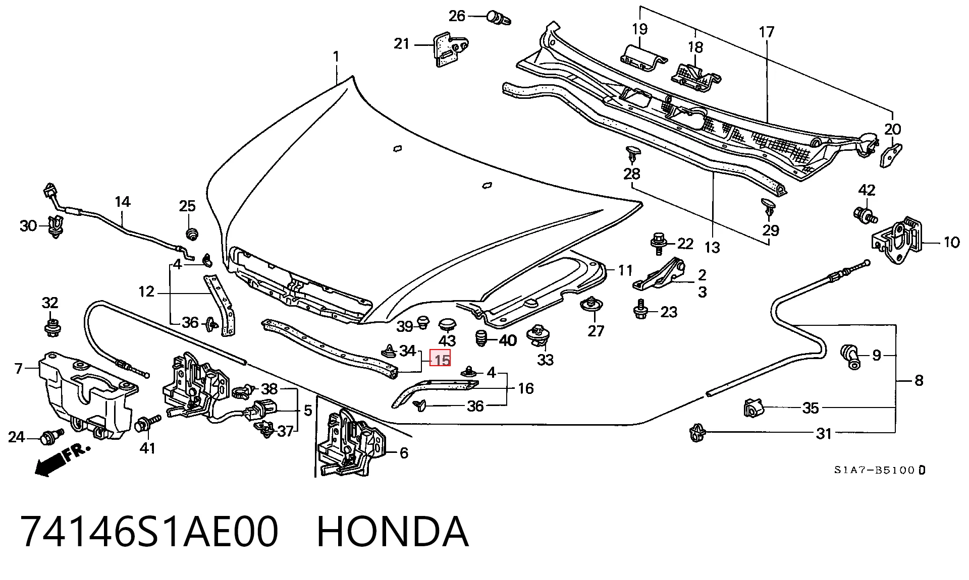 74146S1AE00 Honda