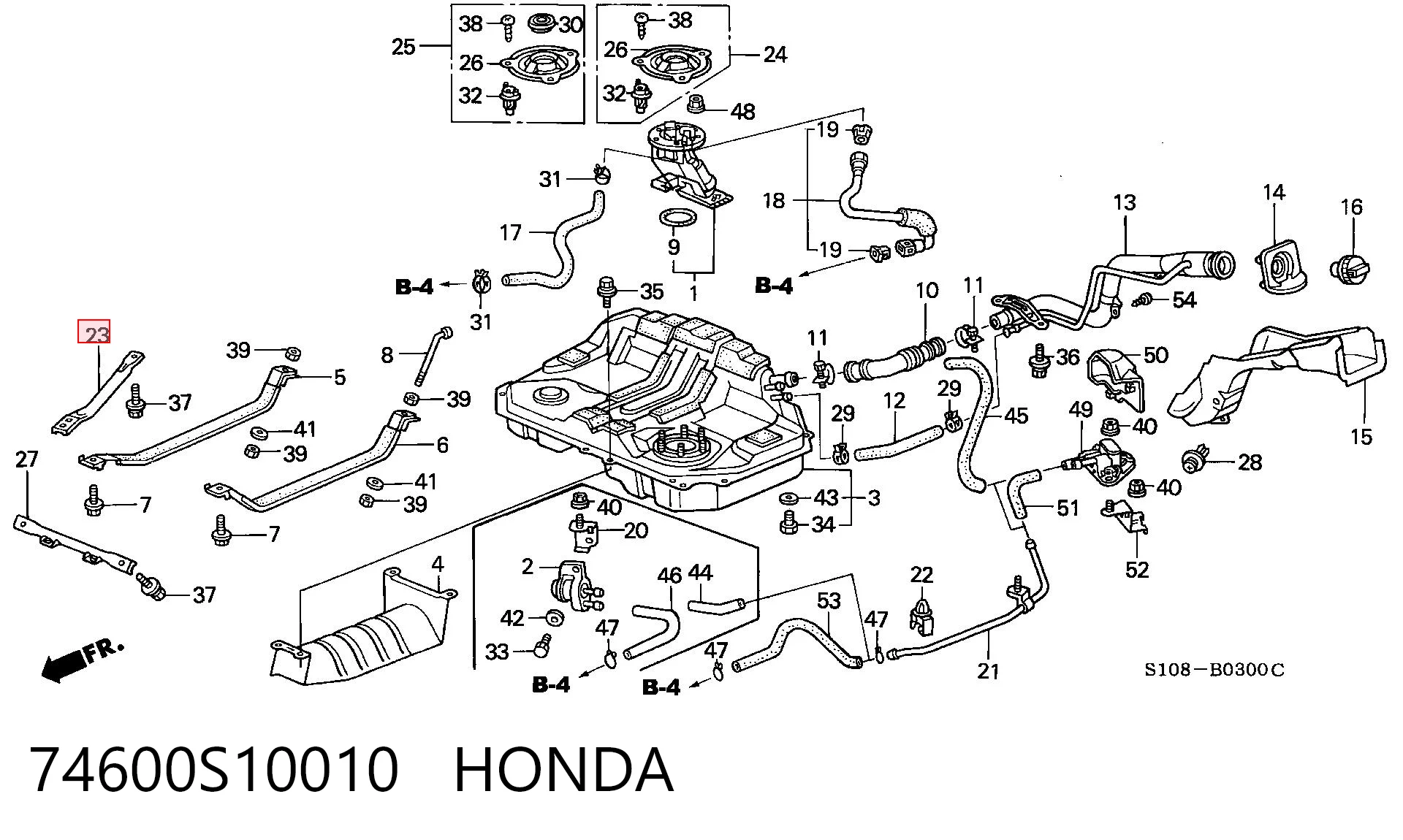 74600S10010 Honda 