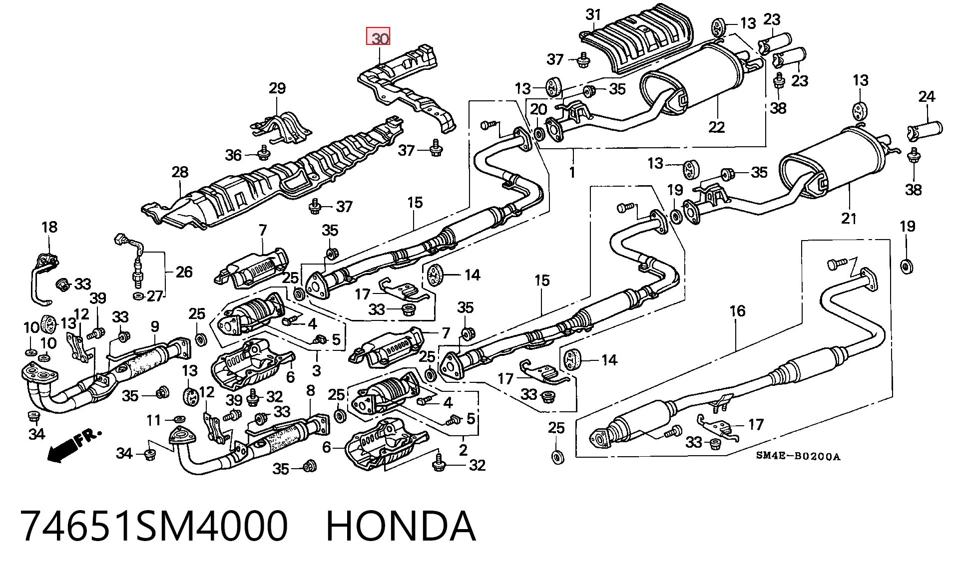 74651SM4000 Honda