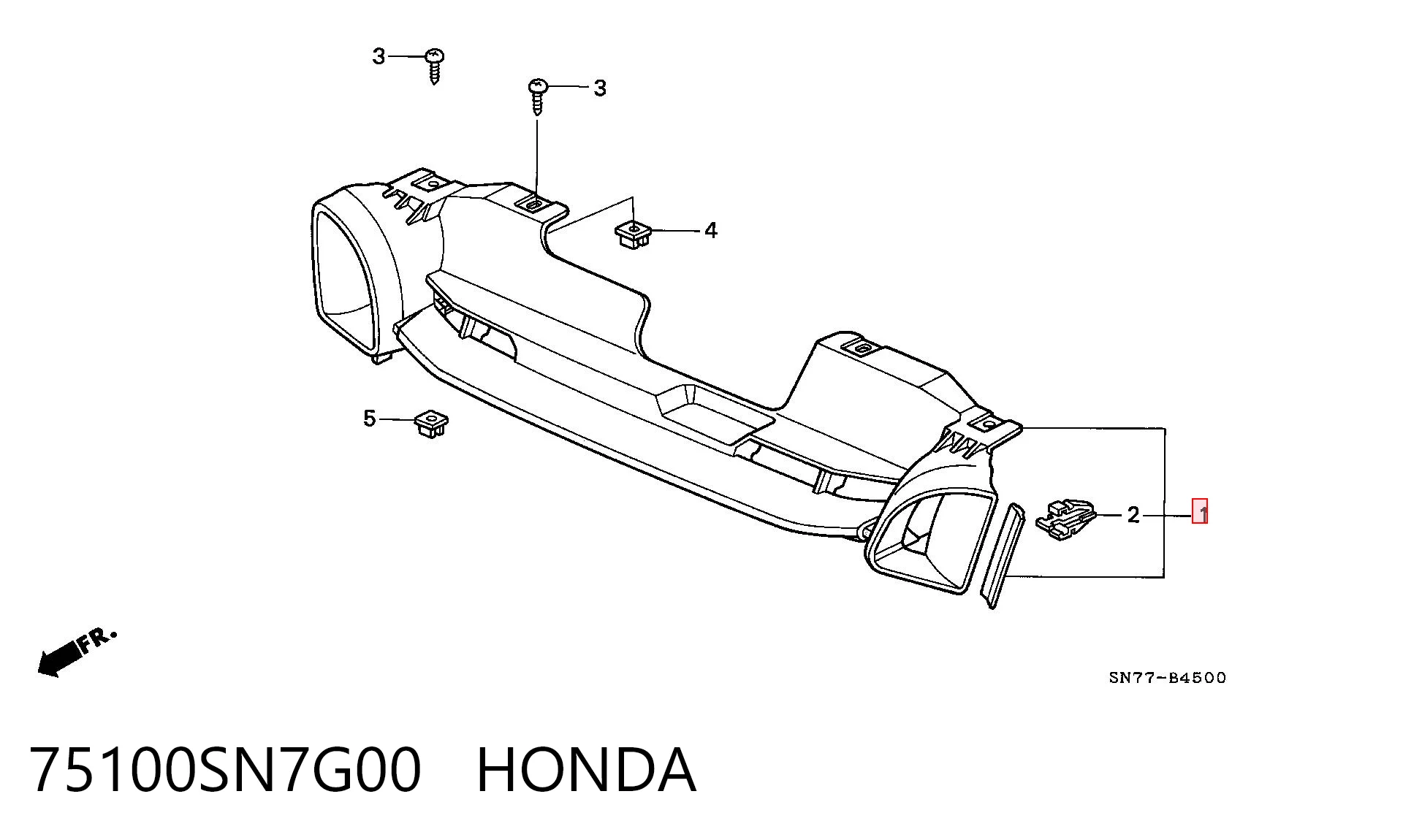 Grelha do radiador Honda Accord V CC7 ao melhor preço