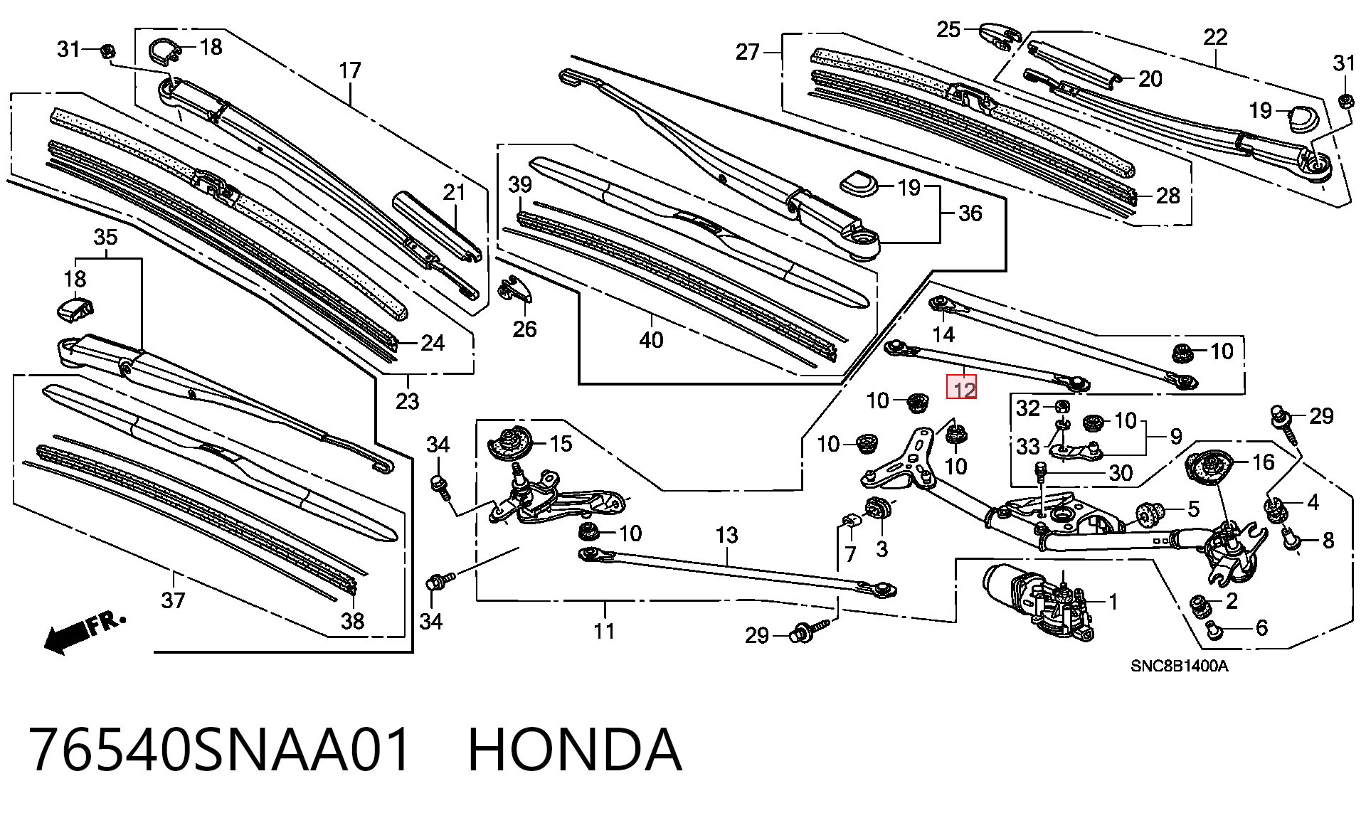76540SNAA01 Honda