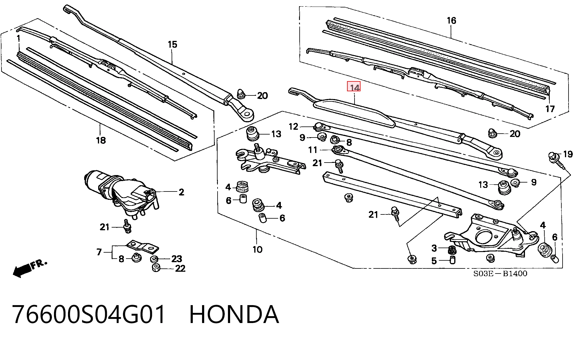 76600S04G01 Honda