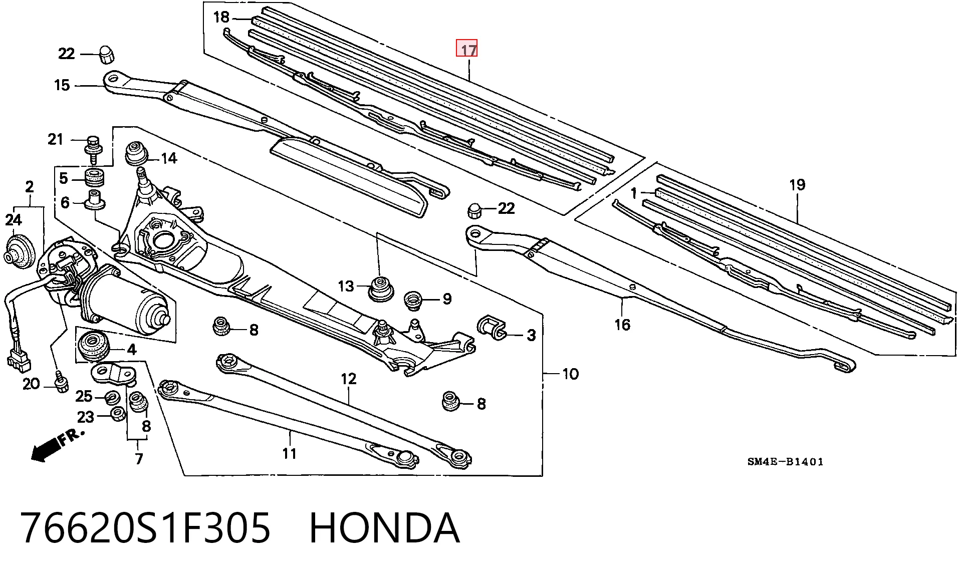 76620S1F305 Honda