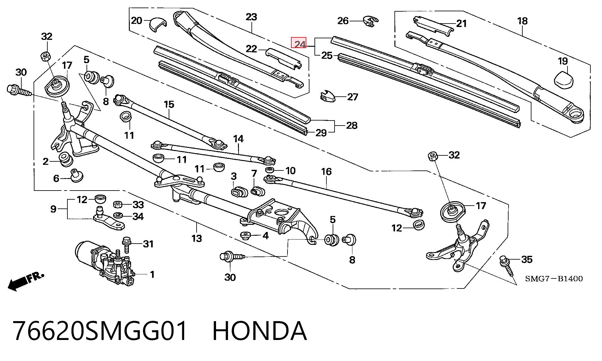 76620SMGG01 Honda