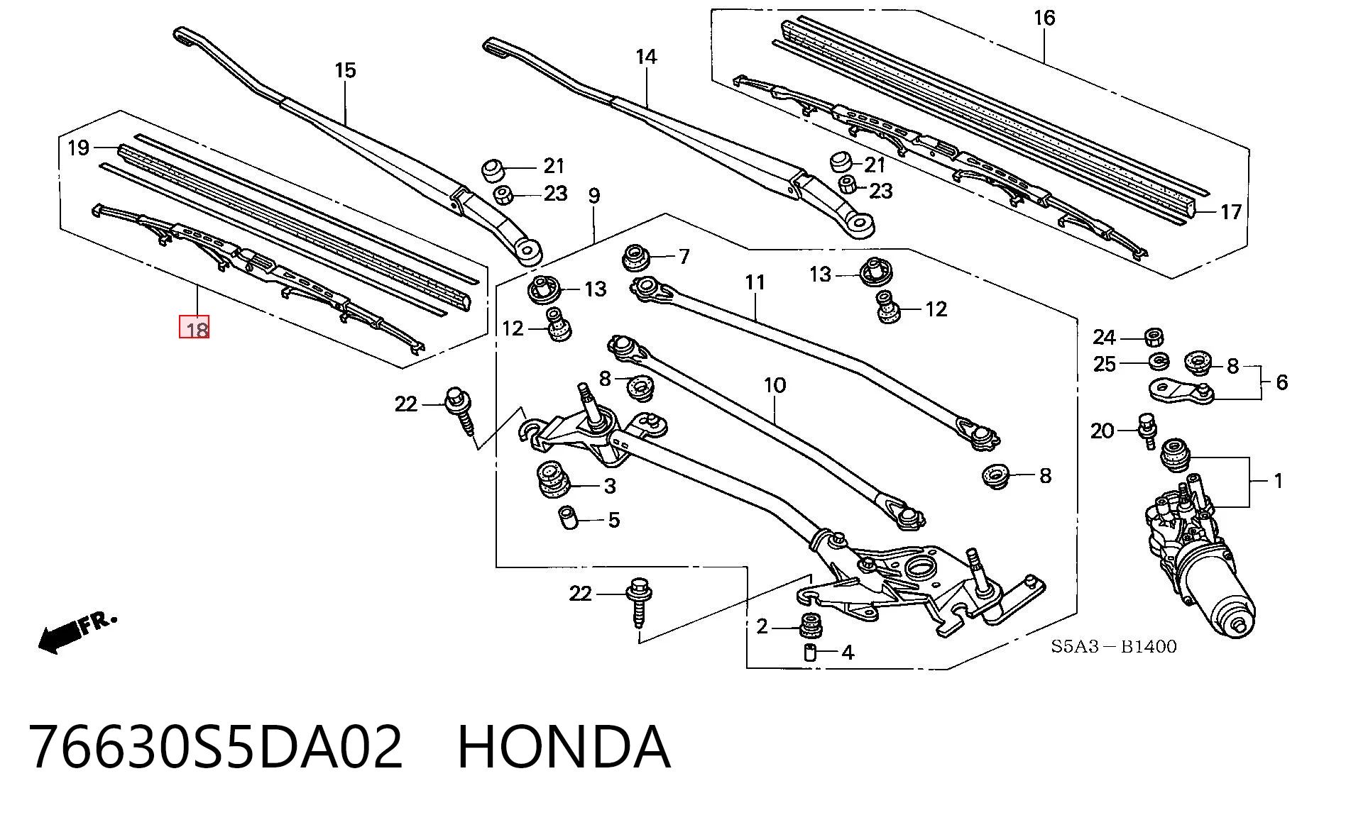 76630S5DA02 Honda