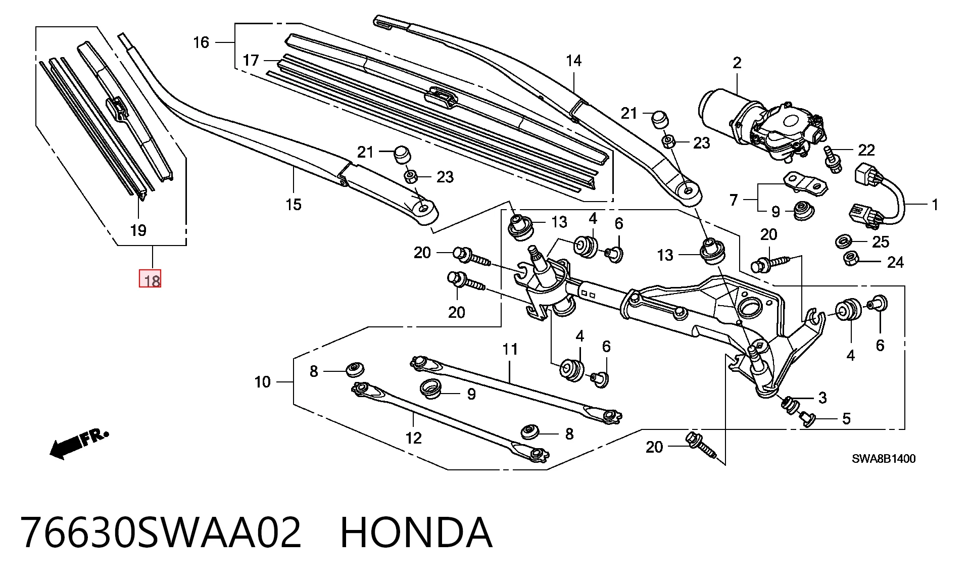 76630SWAA02 Honda