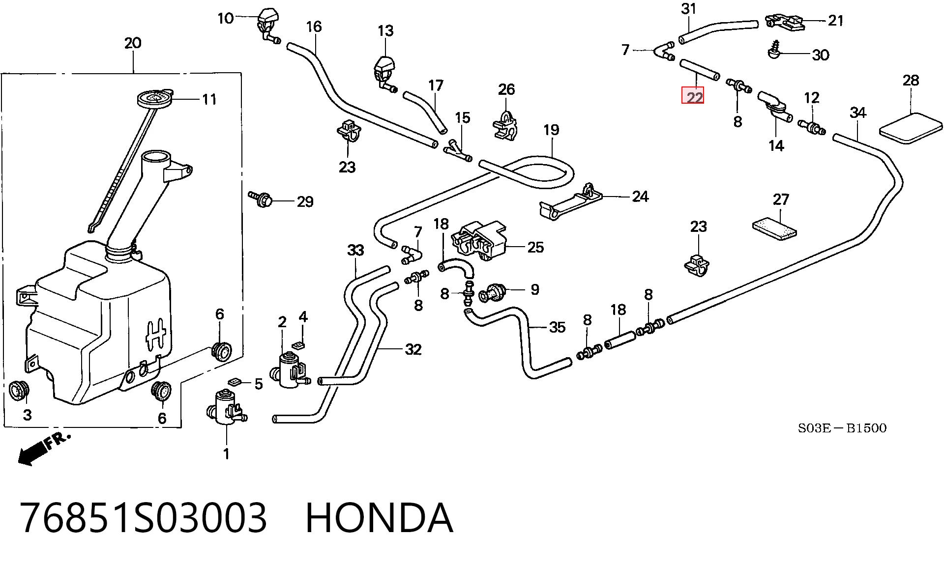 76851S03003 Honda
