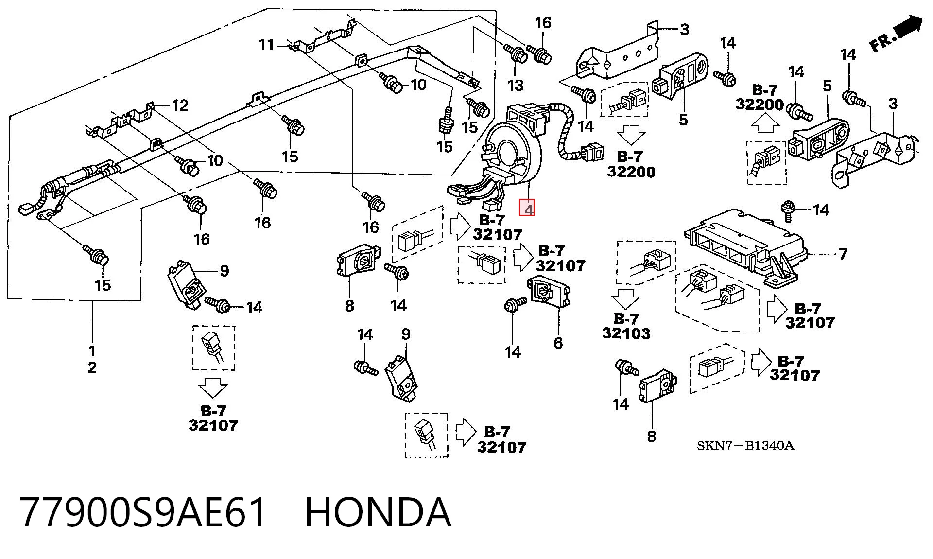 77900S9AE61 Honda
