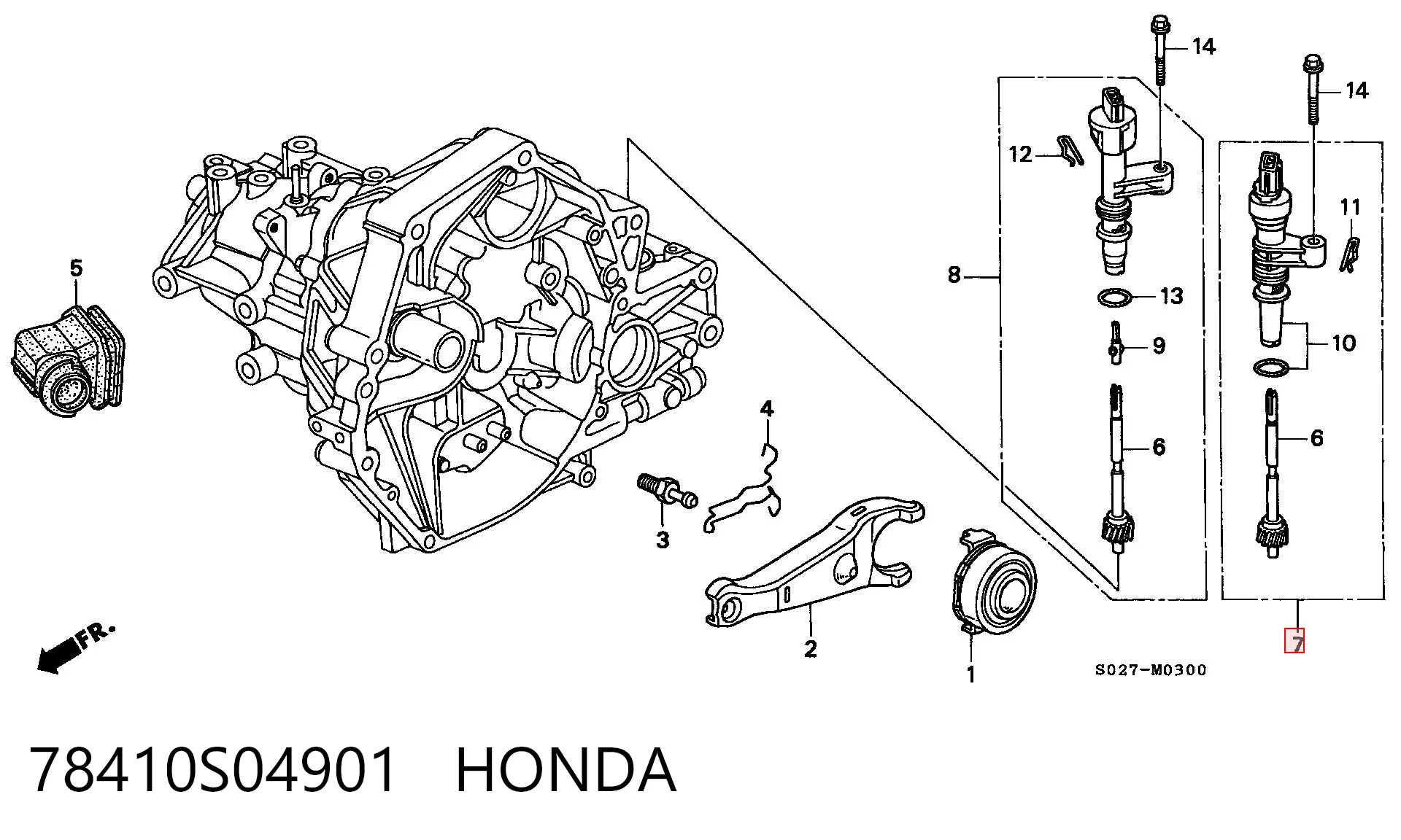 78410S04901 Honda Sensor de velocidade