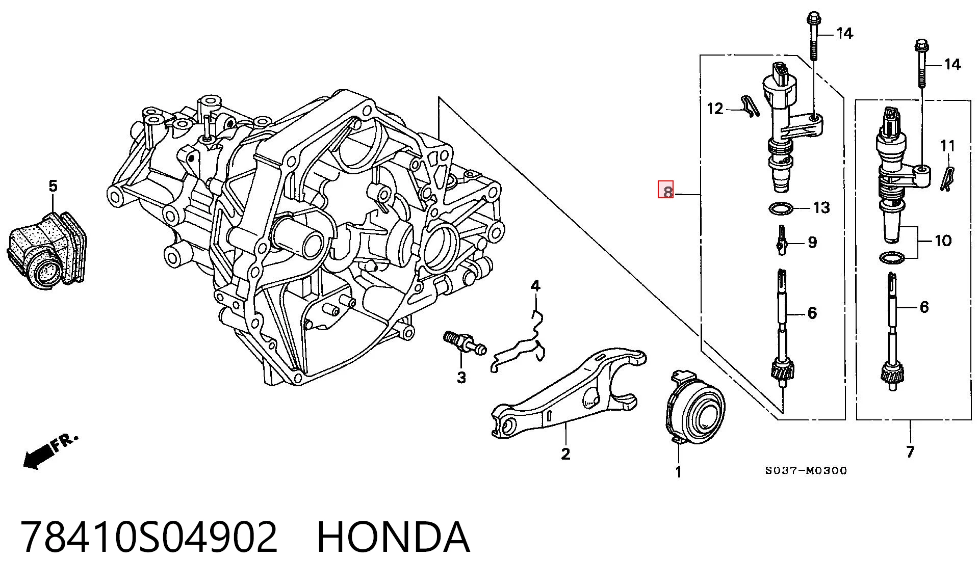 78410S04902 Honda Sensor de velocidade