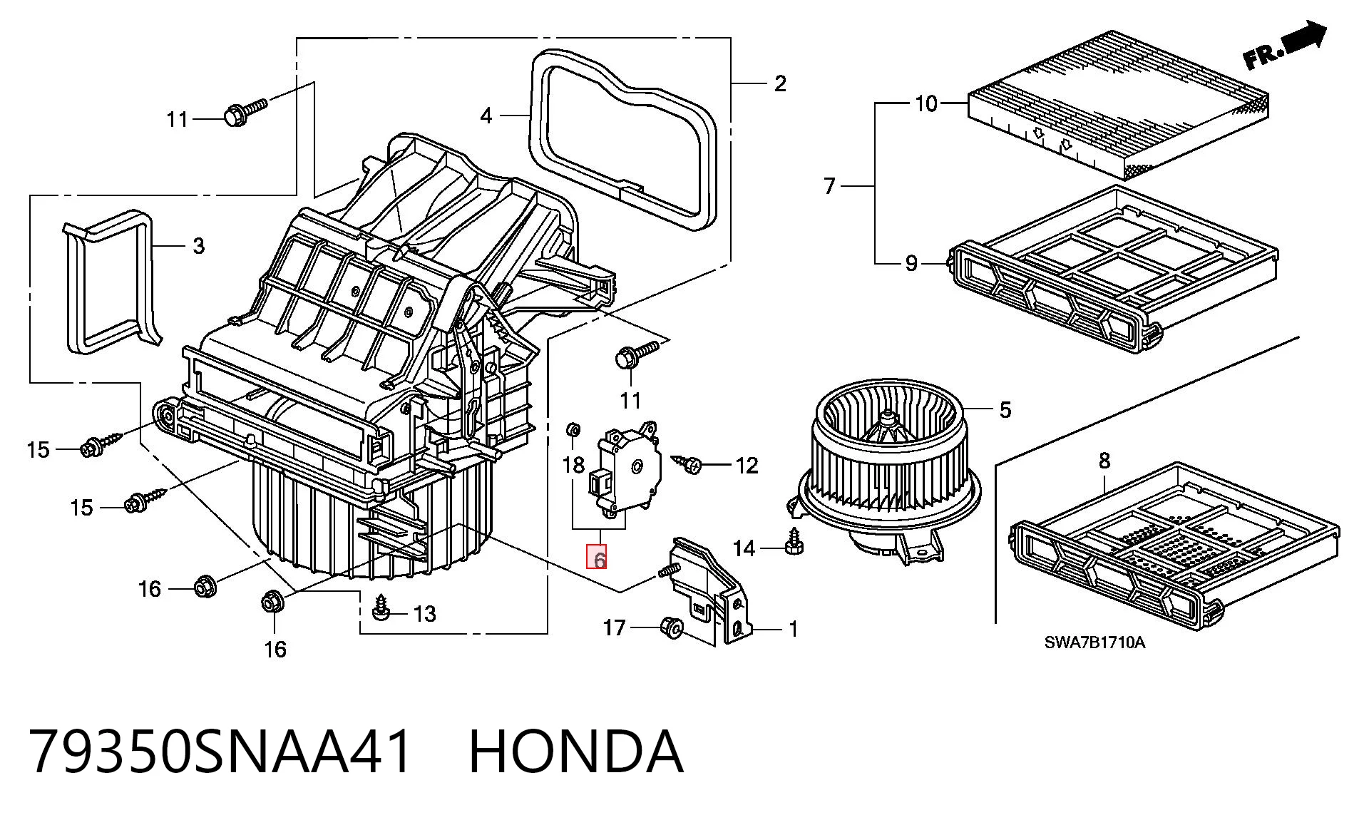 Acionamento de comporta de forno para Mitsubishi Pajero V80