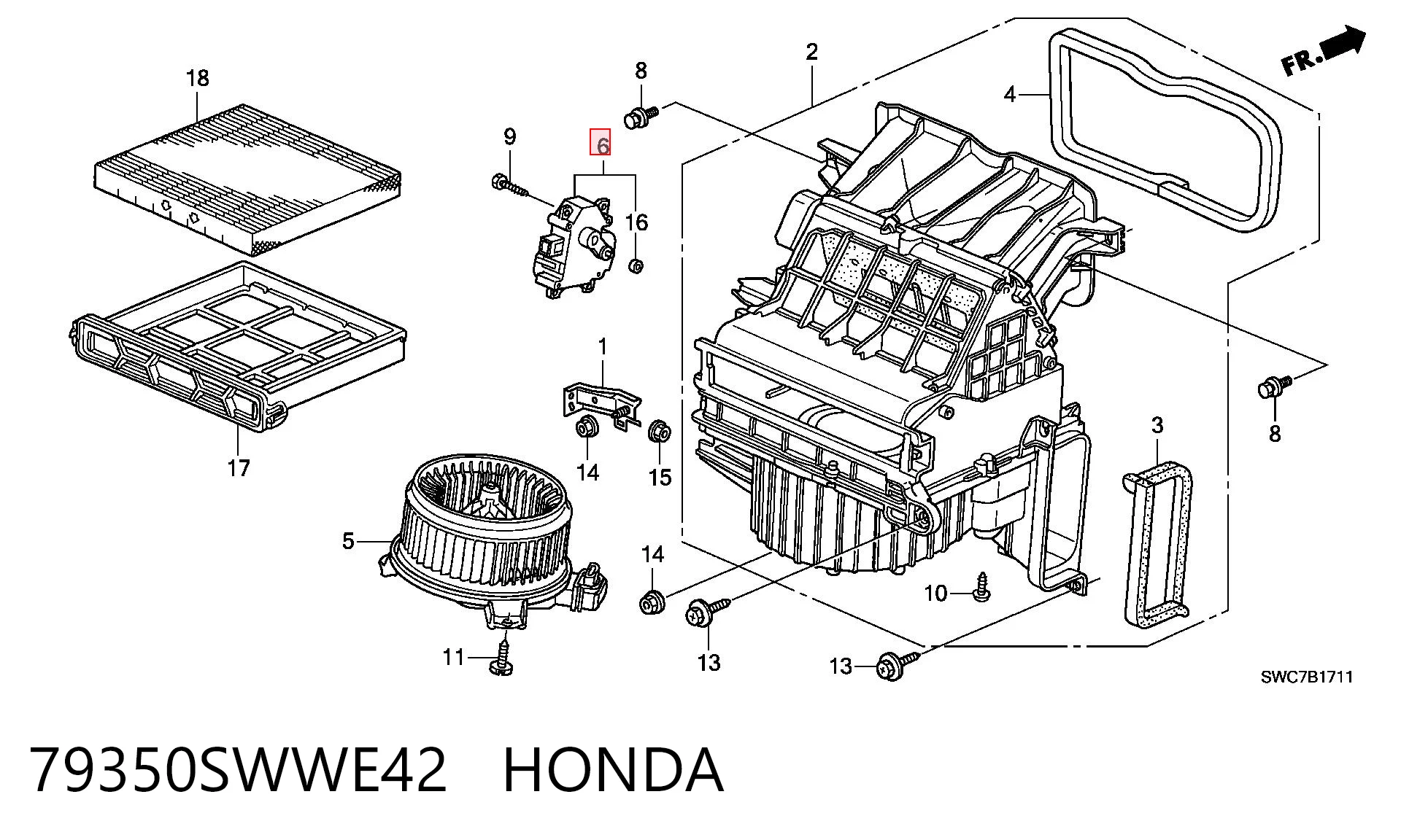 79350SWWE42 Honda