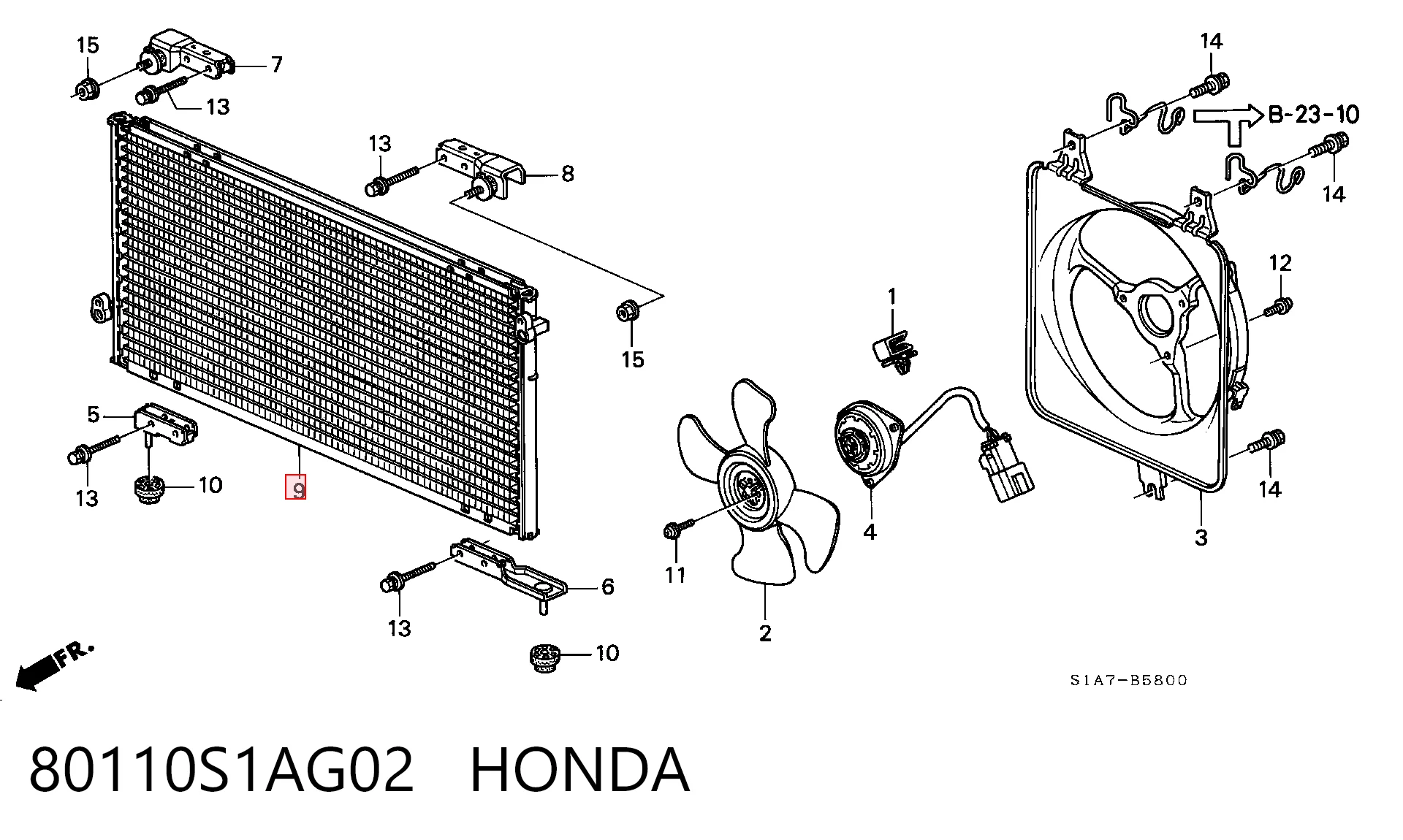 para Honda Accord VI (CG)