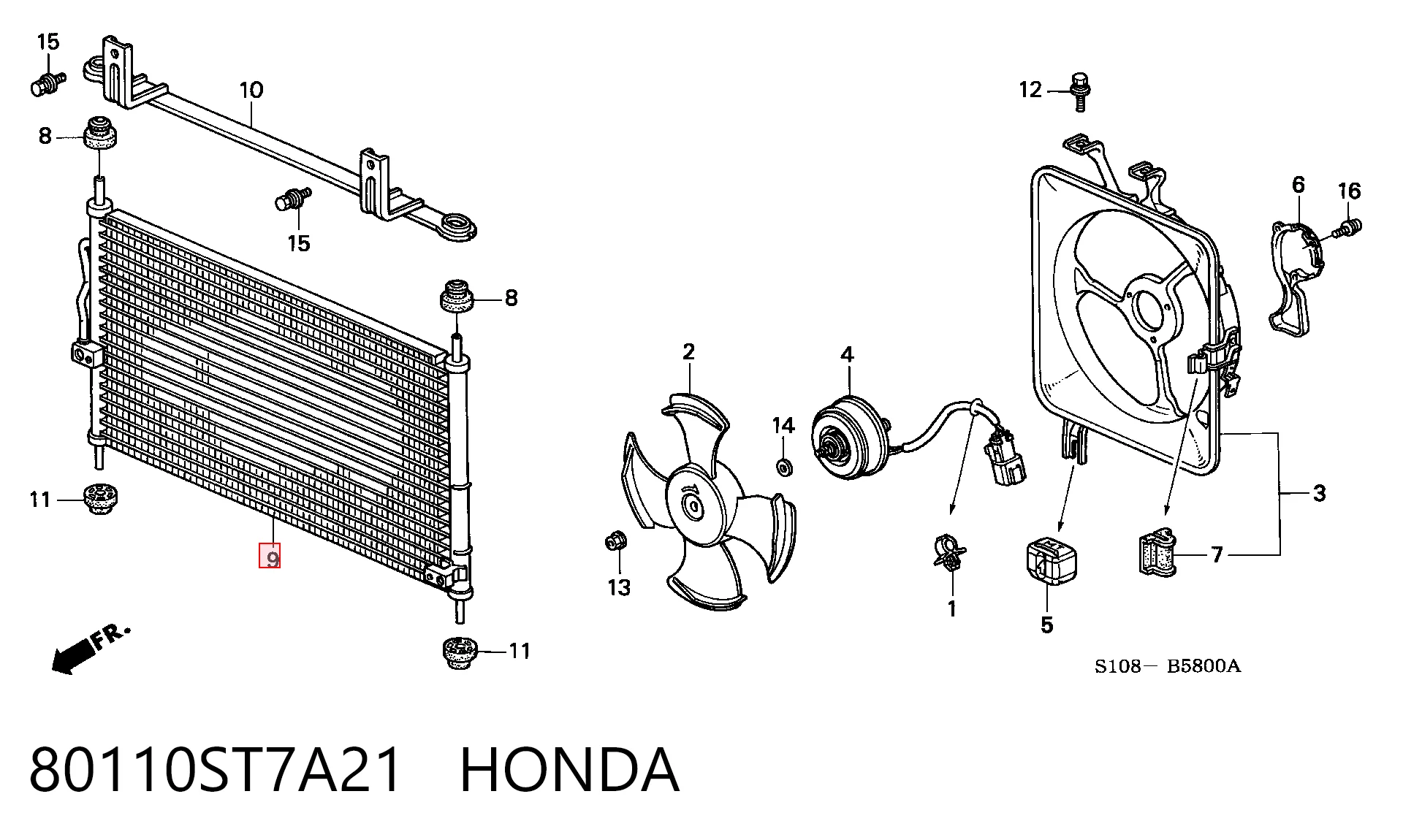 80110ST7A21 Honda