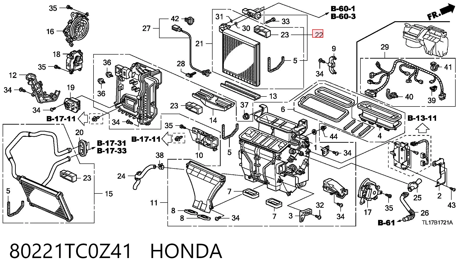 80221TC0Z41 Honda