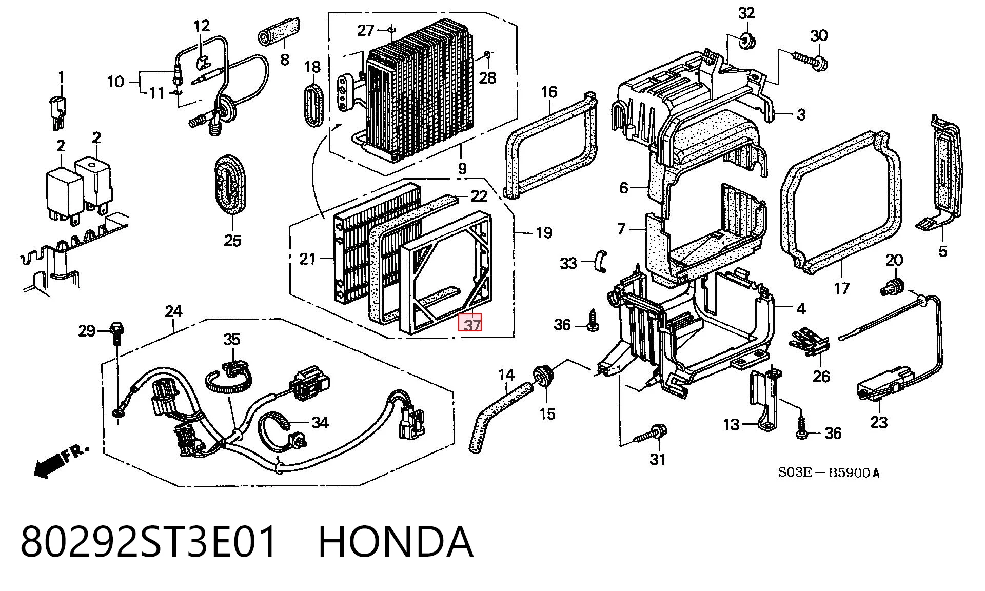 80292ST3E01 Honda 