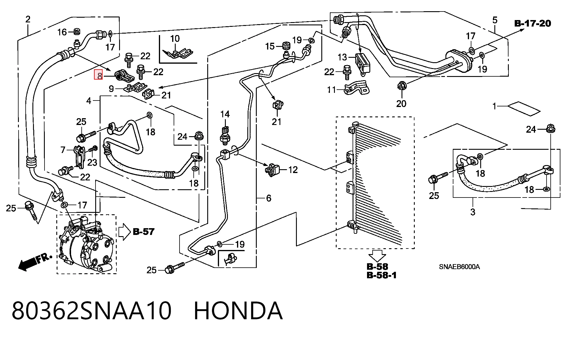 80362SNAA10 Honda