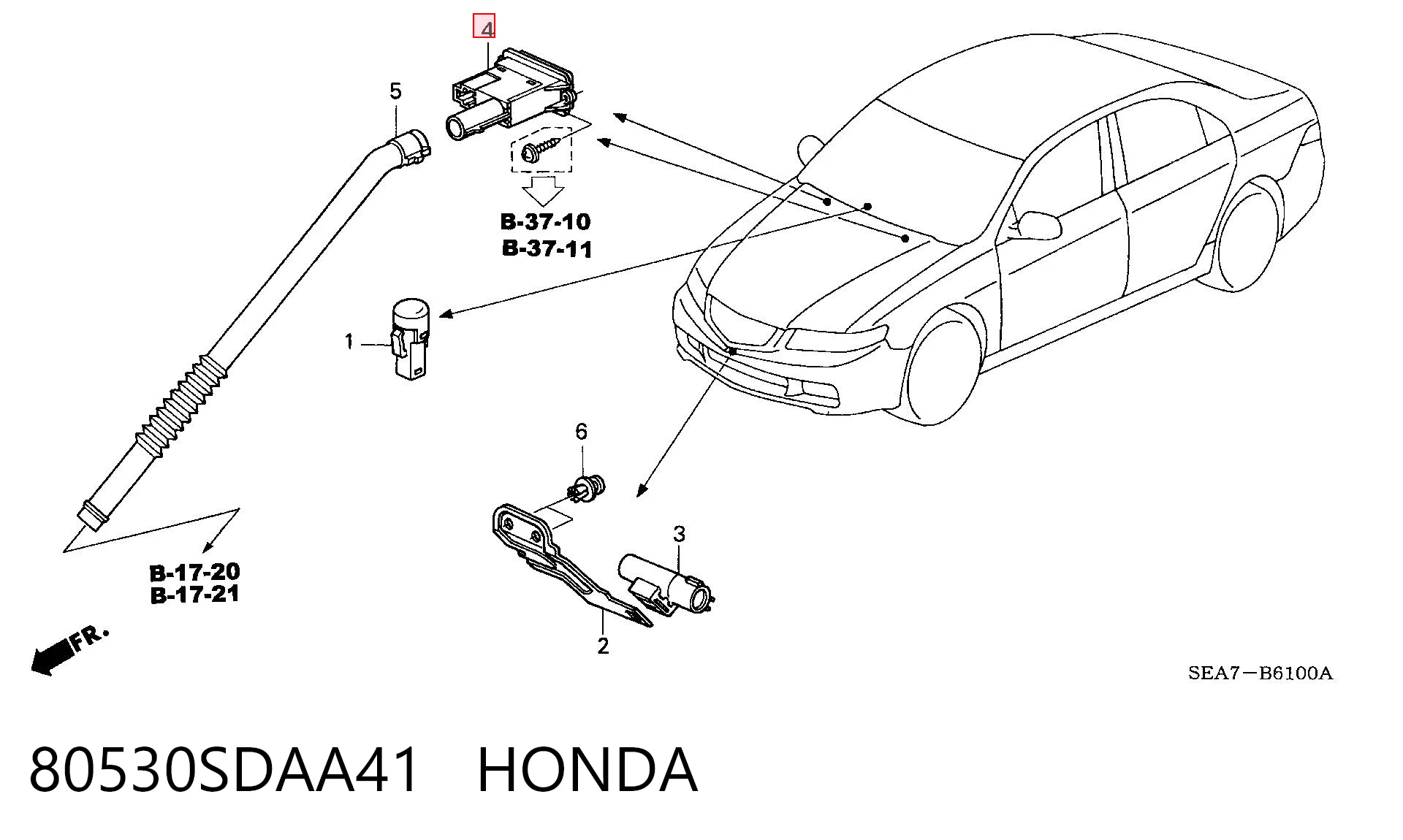 80530SDAA41 Honda