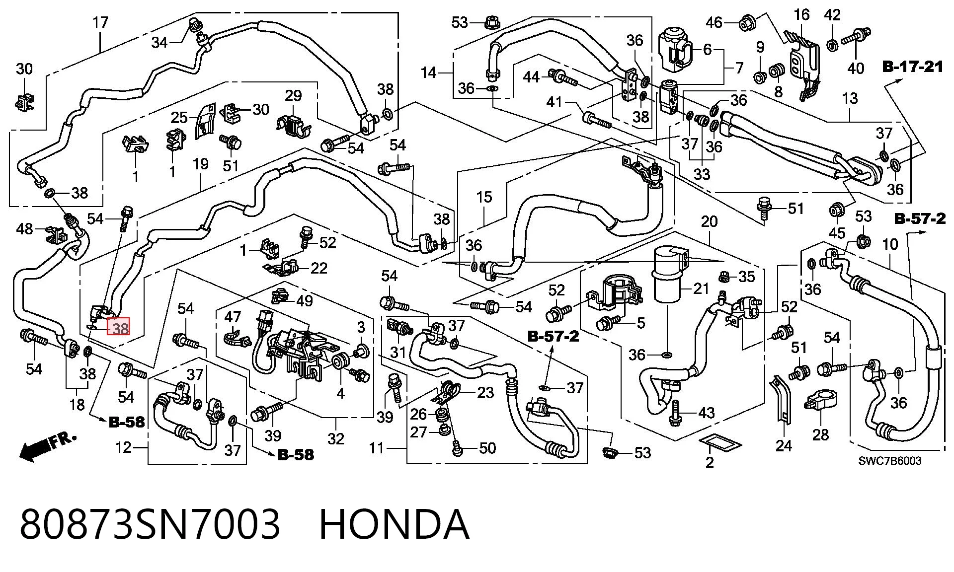 80873SN7003 Honda