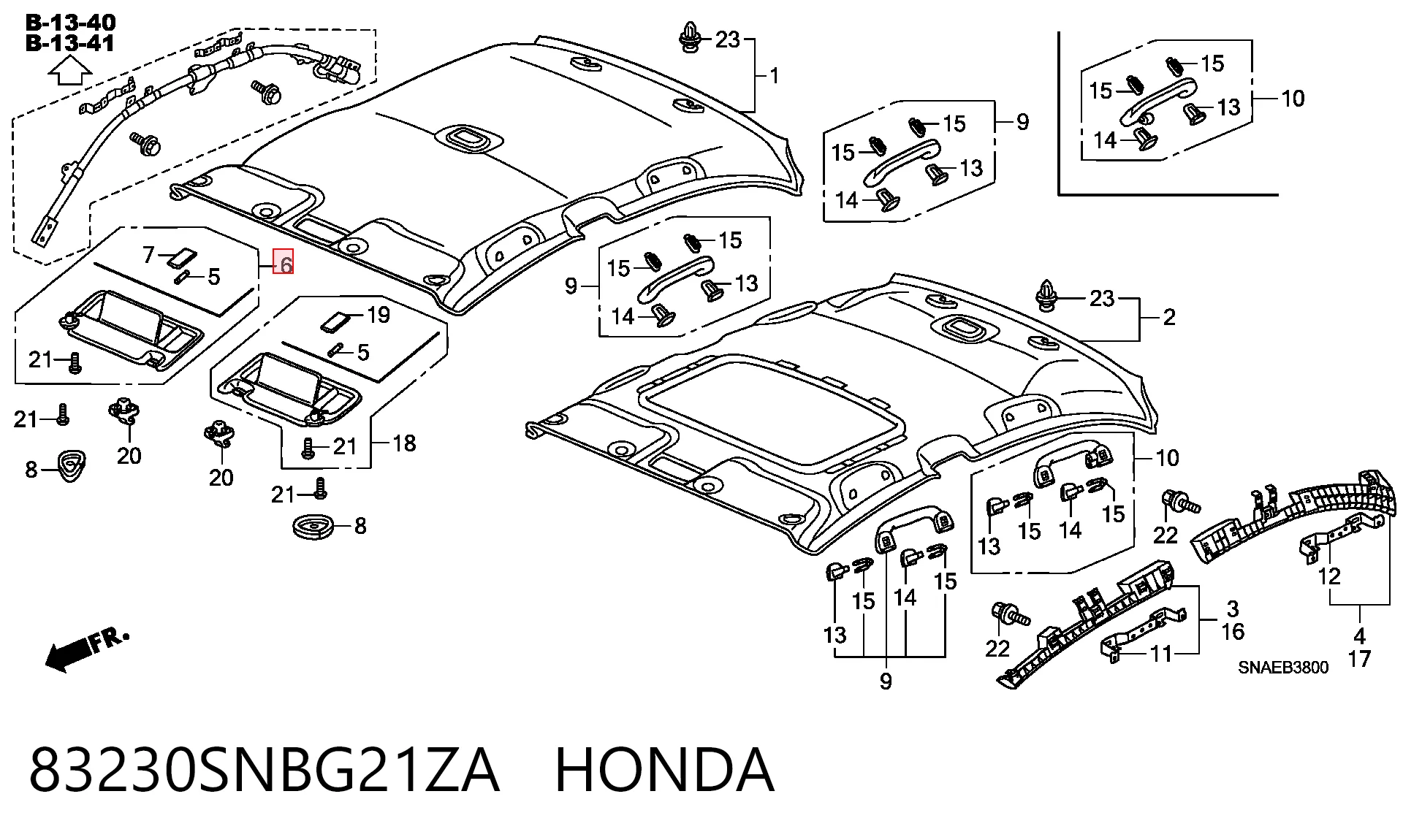 Pala contra o sol Honda Civic VIII FD, FA ao melhor preço